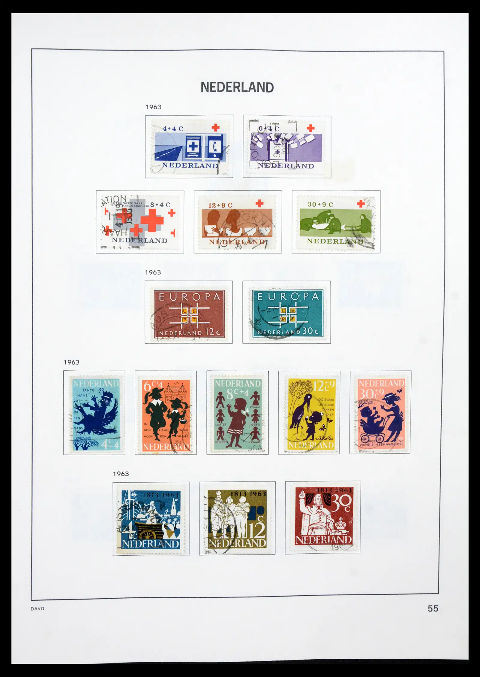 41189 0054 - Postzegelverzameling 41189 Nederland 1852-2000.