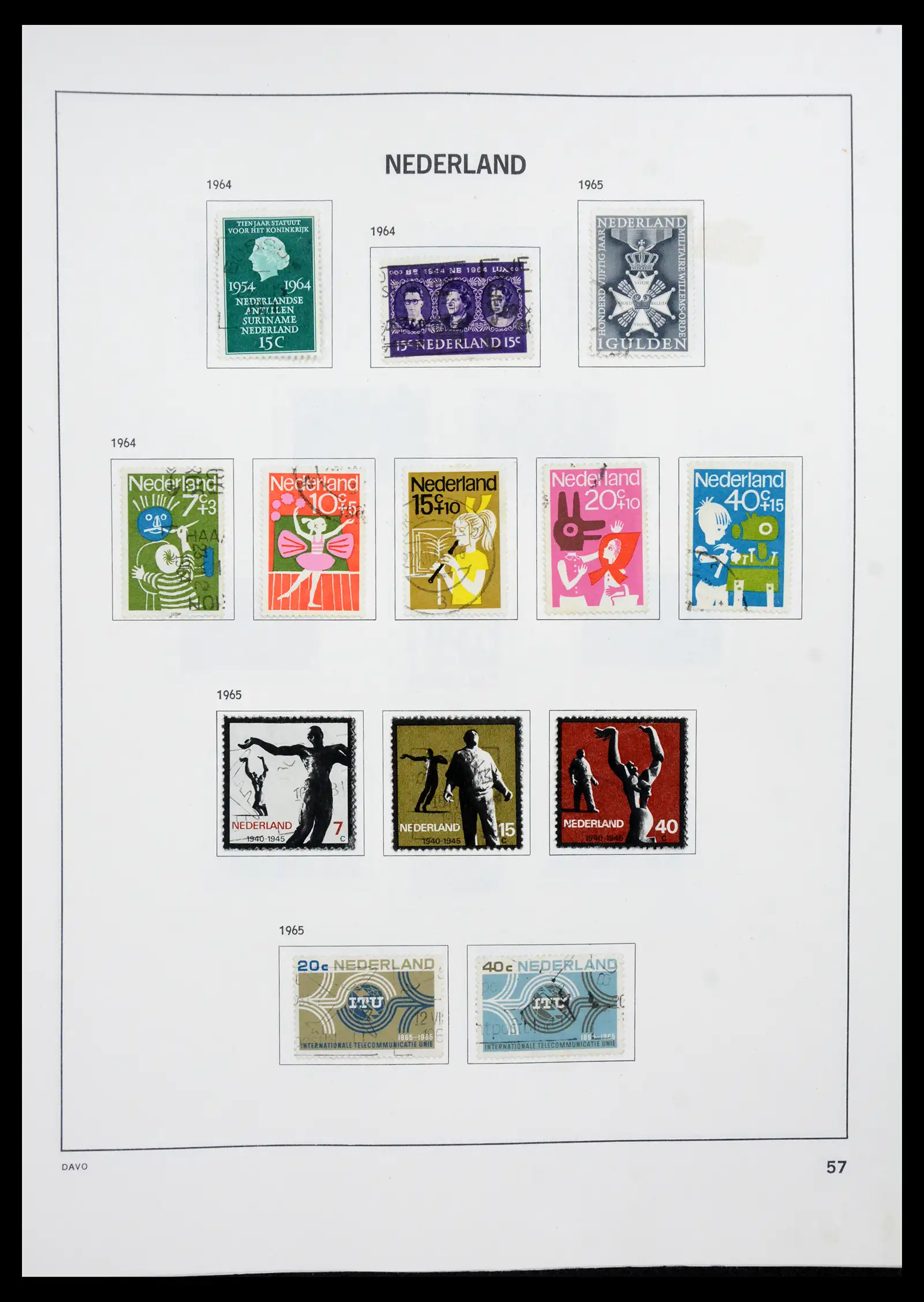 41189 0056 - Postzegelverzameling 41189 Nederland 1852-2000.