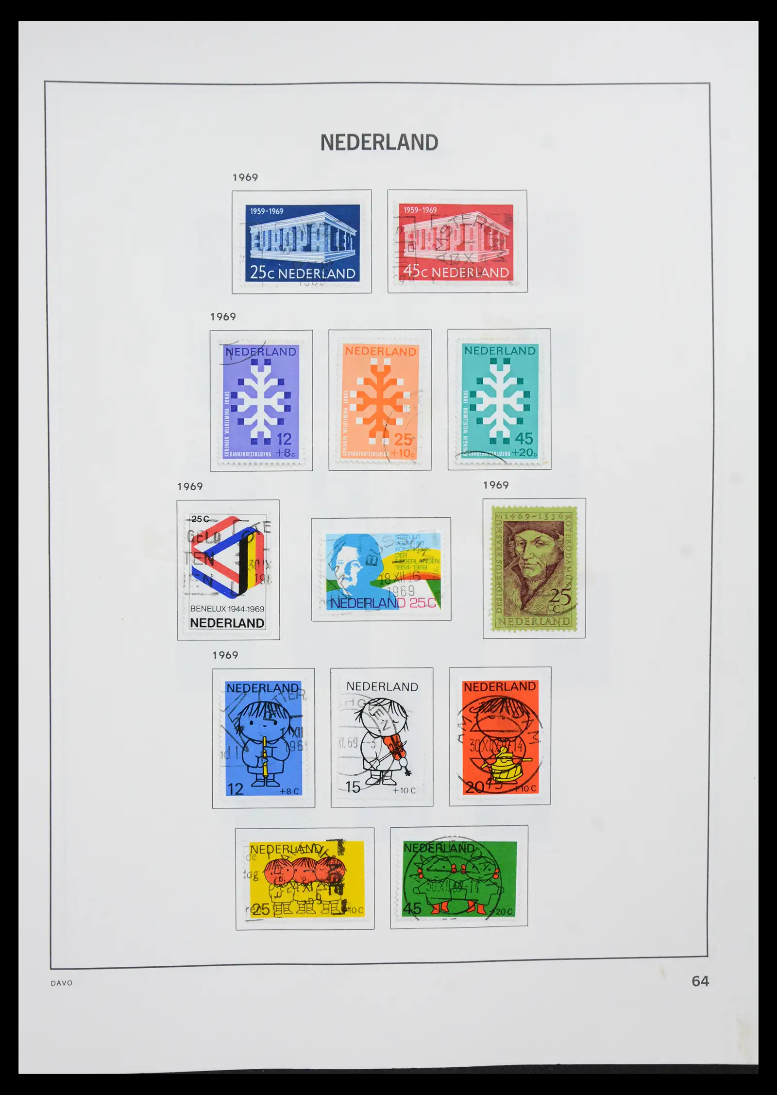 41189 0063 - Postzegelverzameling 41189 Nederland 1852-2000.