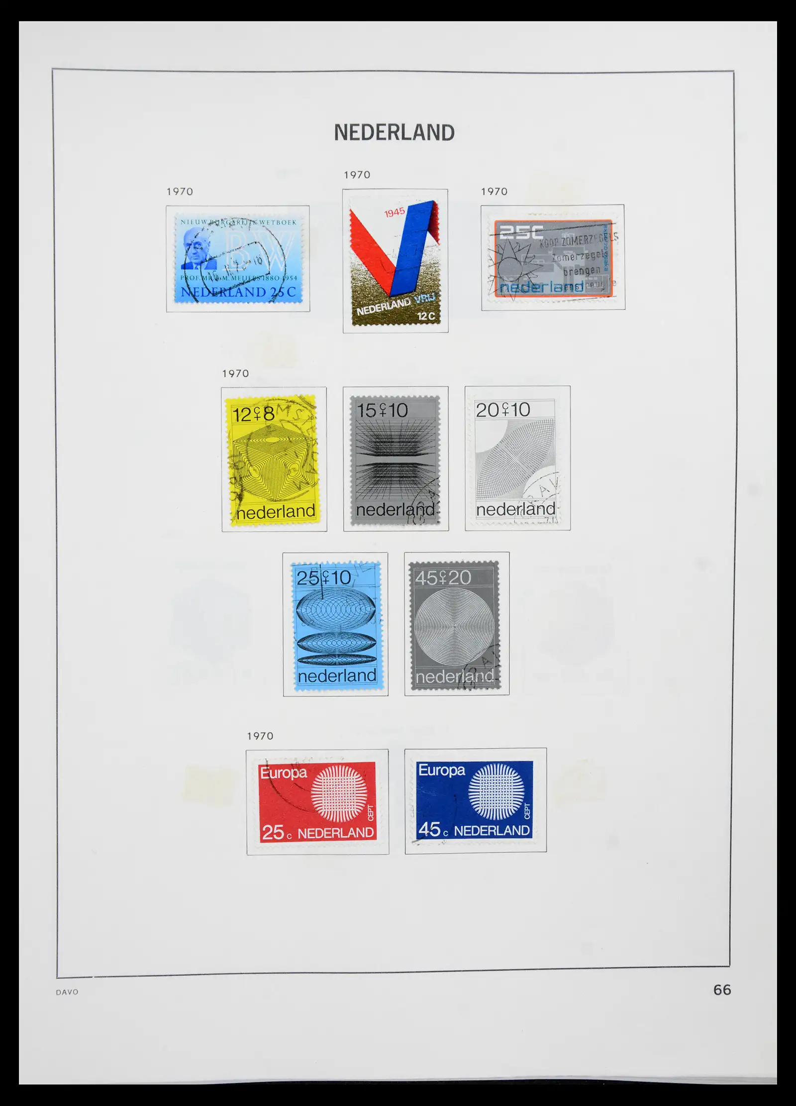 41189 0065 - Postzegelverzameling 41189 Nederland 1852-2000.