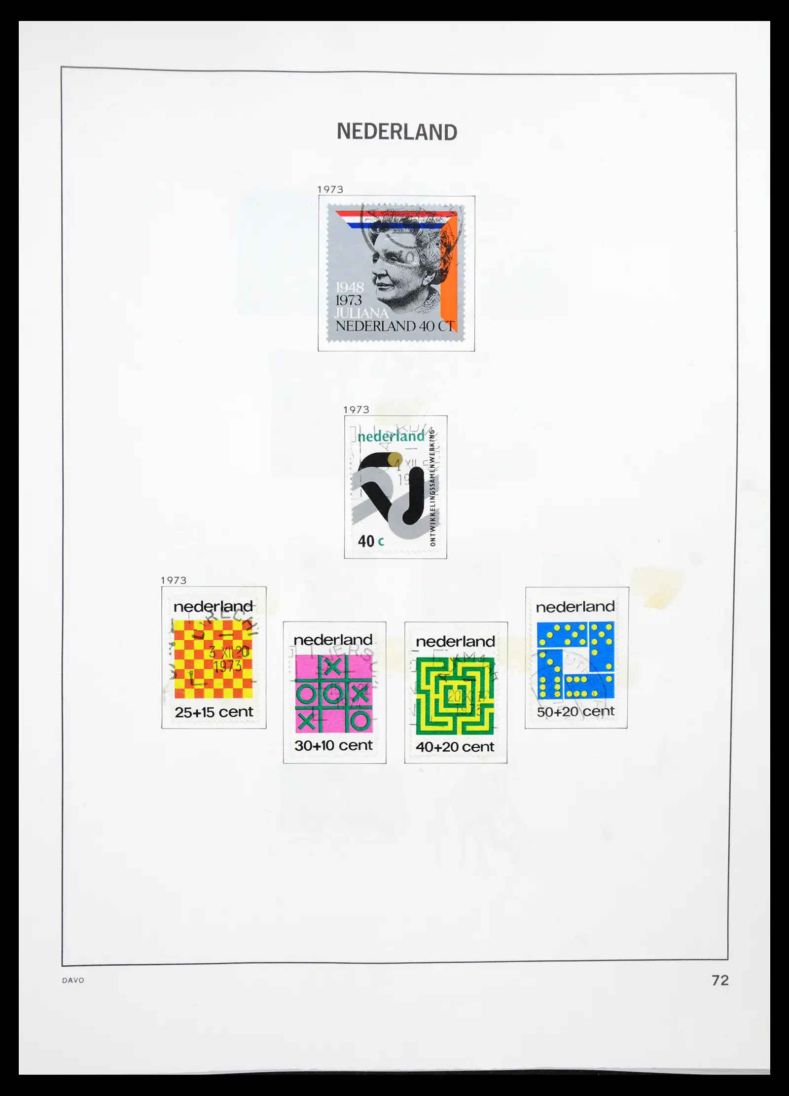 41189 0071 - Postzegelverzameling 41189 Nederland 1852-2000.