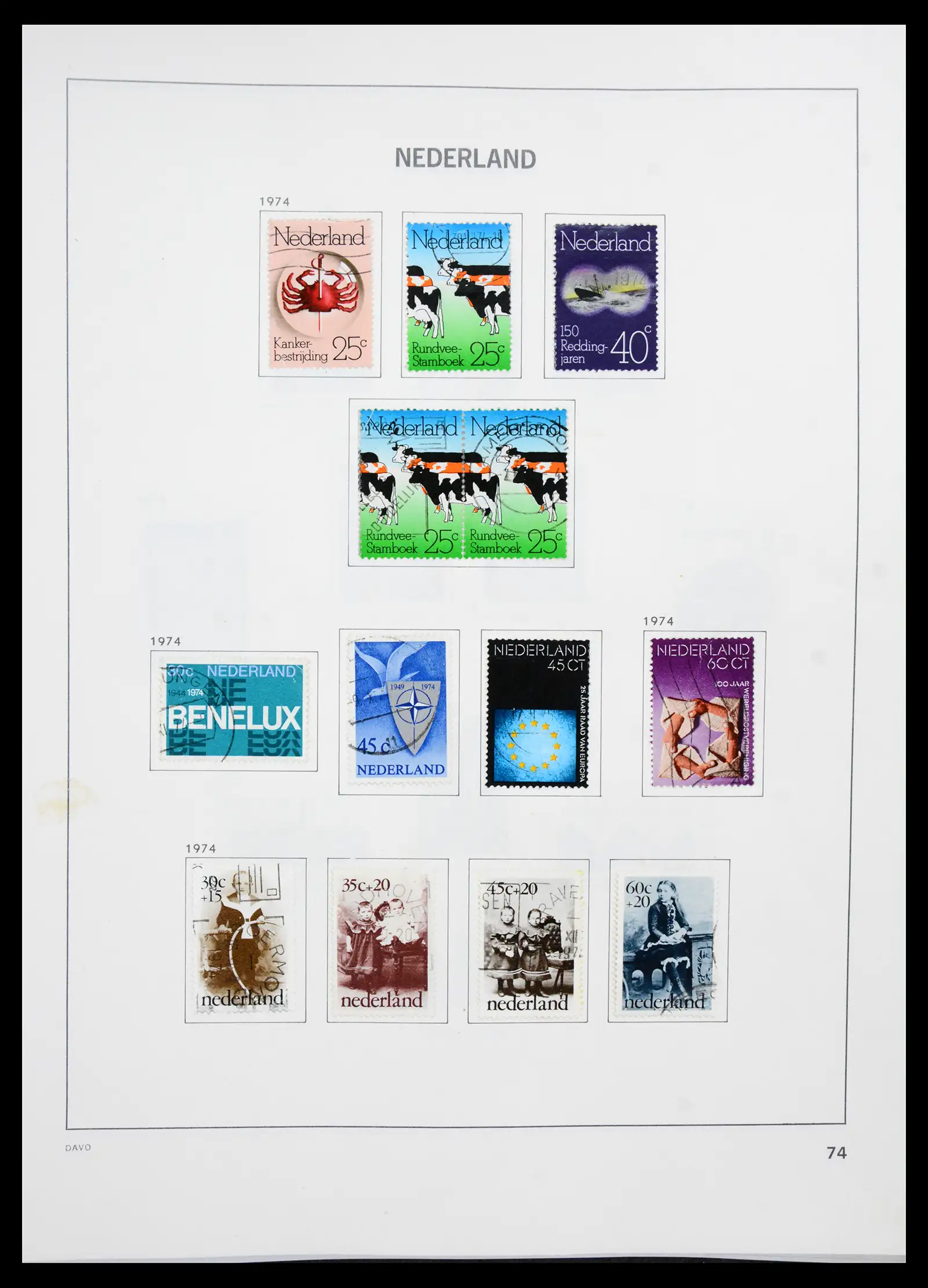 41189 0073 - Postzegelverzameling 41189 Nederland 1852-2000.