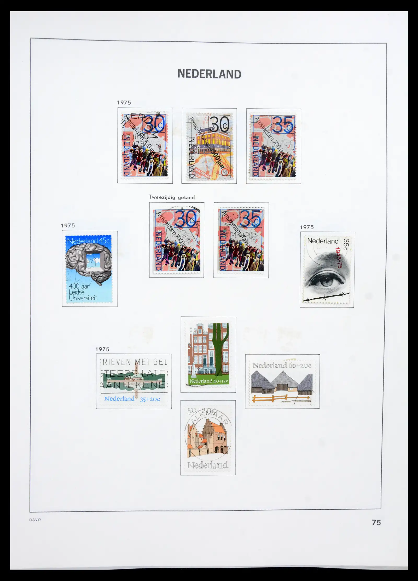 41189 0074 - Postzegelverzameling 41189 Nederland 1852-2000.