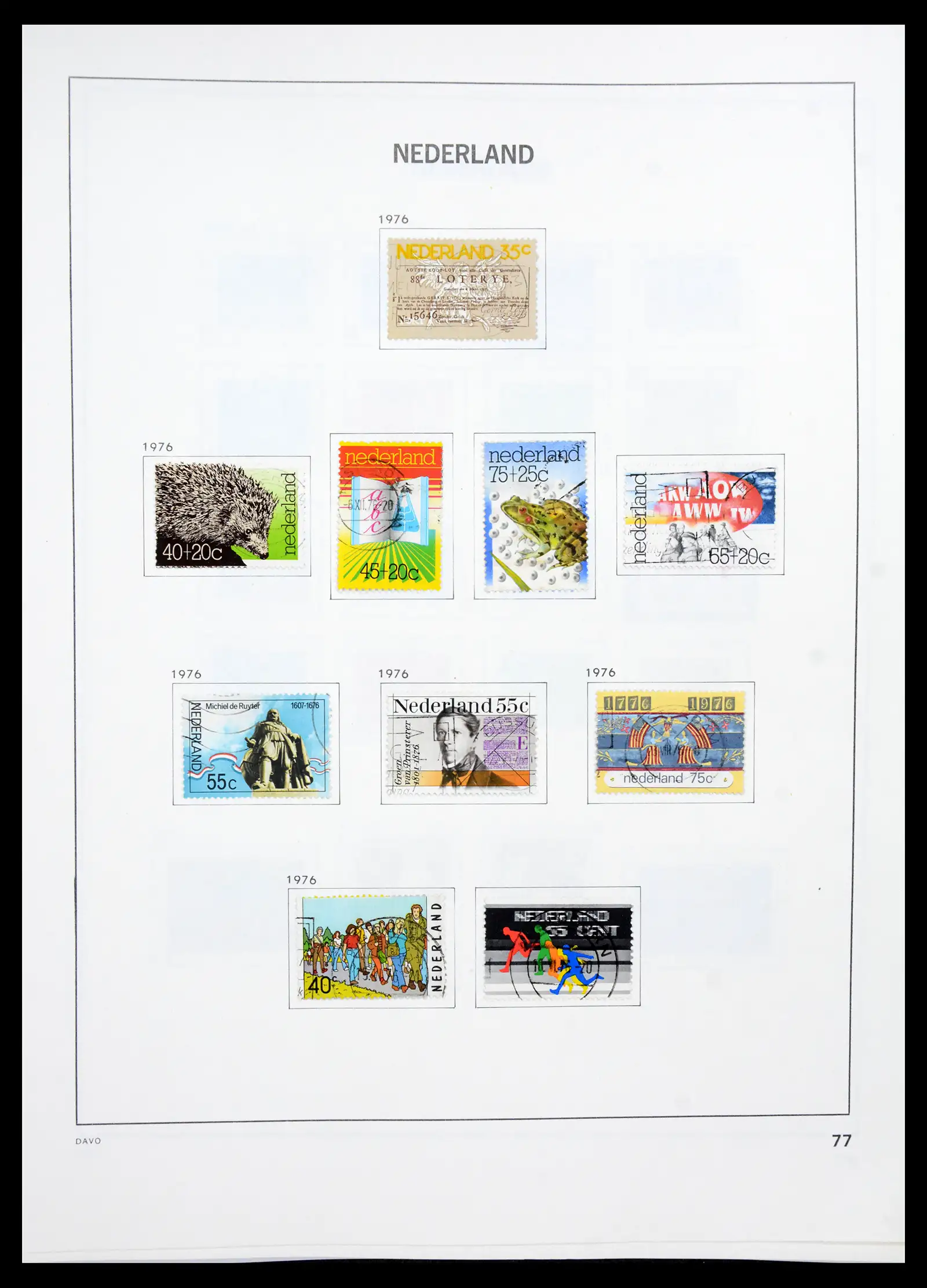 41189 0076 - Postzegelverzameling 41189 Nederland 1852-2000.