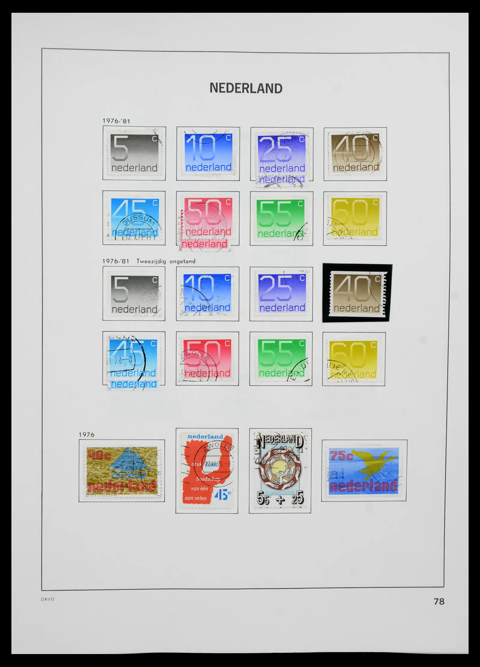 41189 0077 - Postzegelverzameling 41189 Nederland 1852-2000.