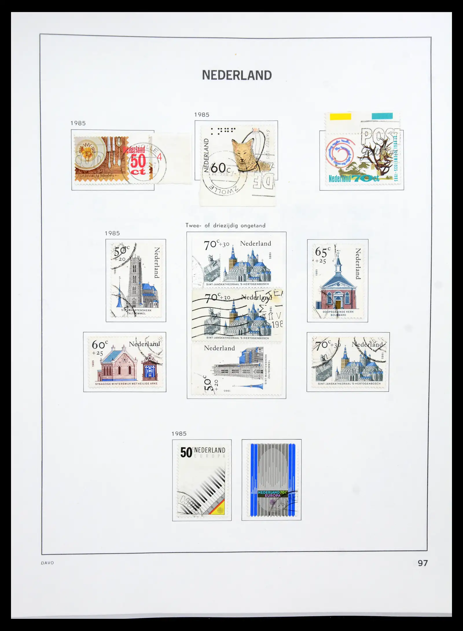 41189 0098 - Postzegelverzameling 41189 Nederland 1852-2000.