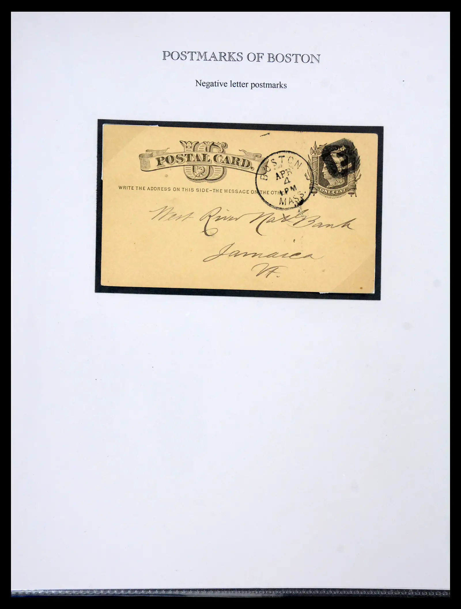 41190 0006 - Stamp collection 41190 USA cancellations 1875-1883.