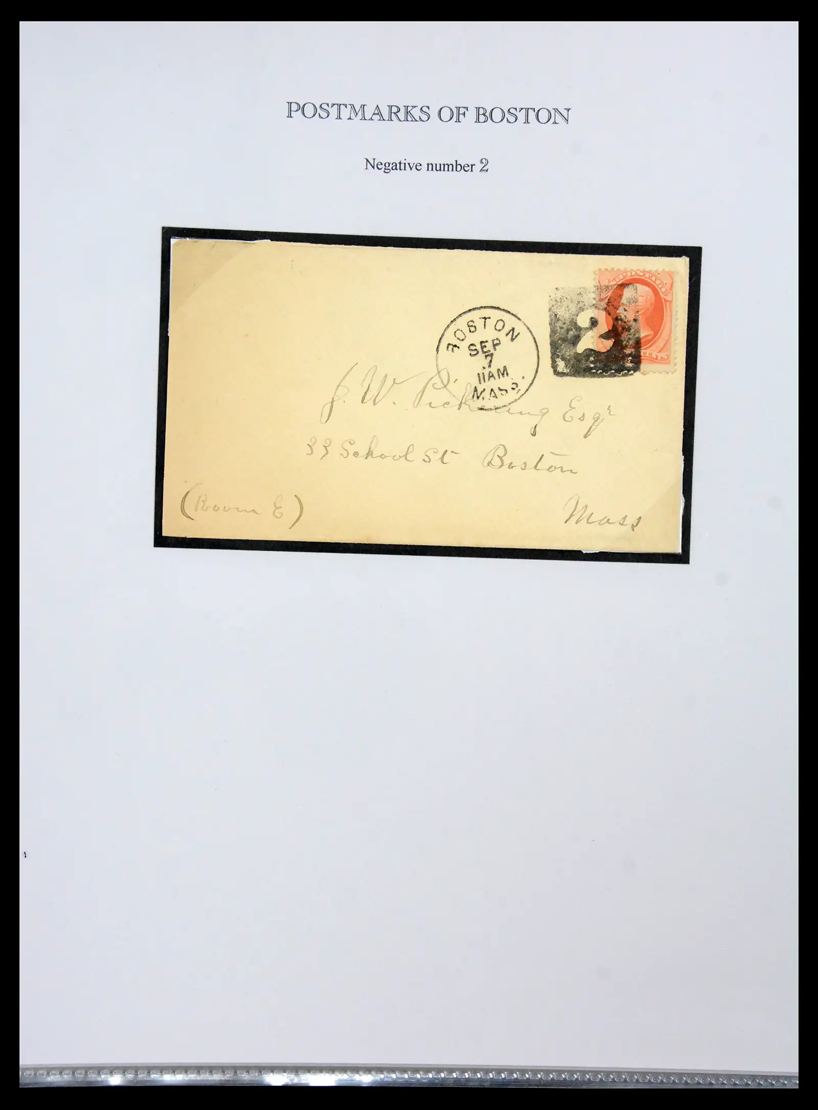 41190 0017 - Stamp collection 41190 USA cancellations 1875-1883.