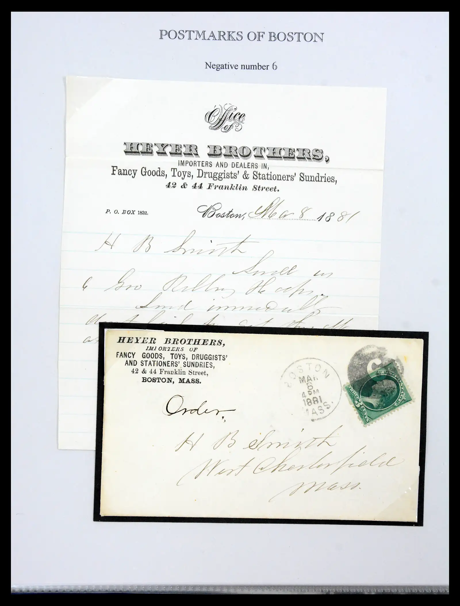 41190 0022 - Stamp collection 41190 USA cancellations 1875-1883.