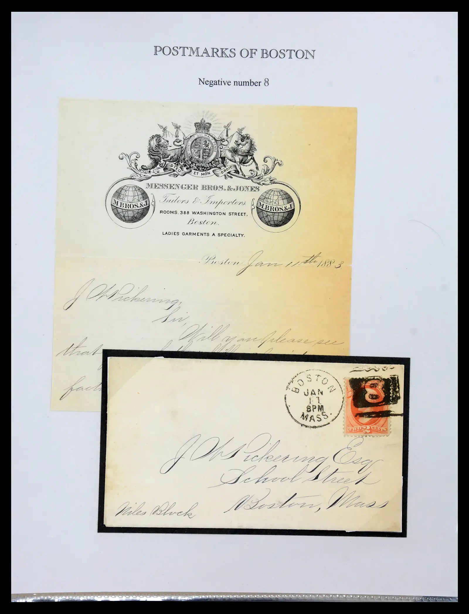 41190 0025 - Stamp collection 41190 USA cancellations 1875-1883.