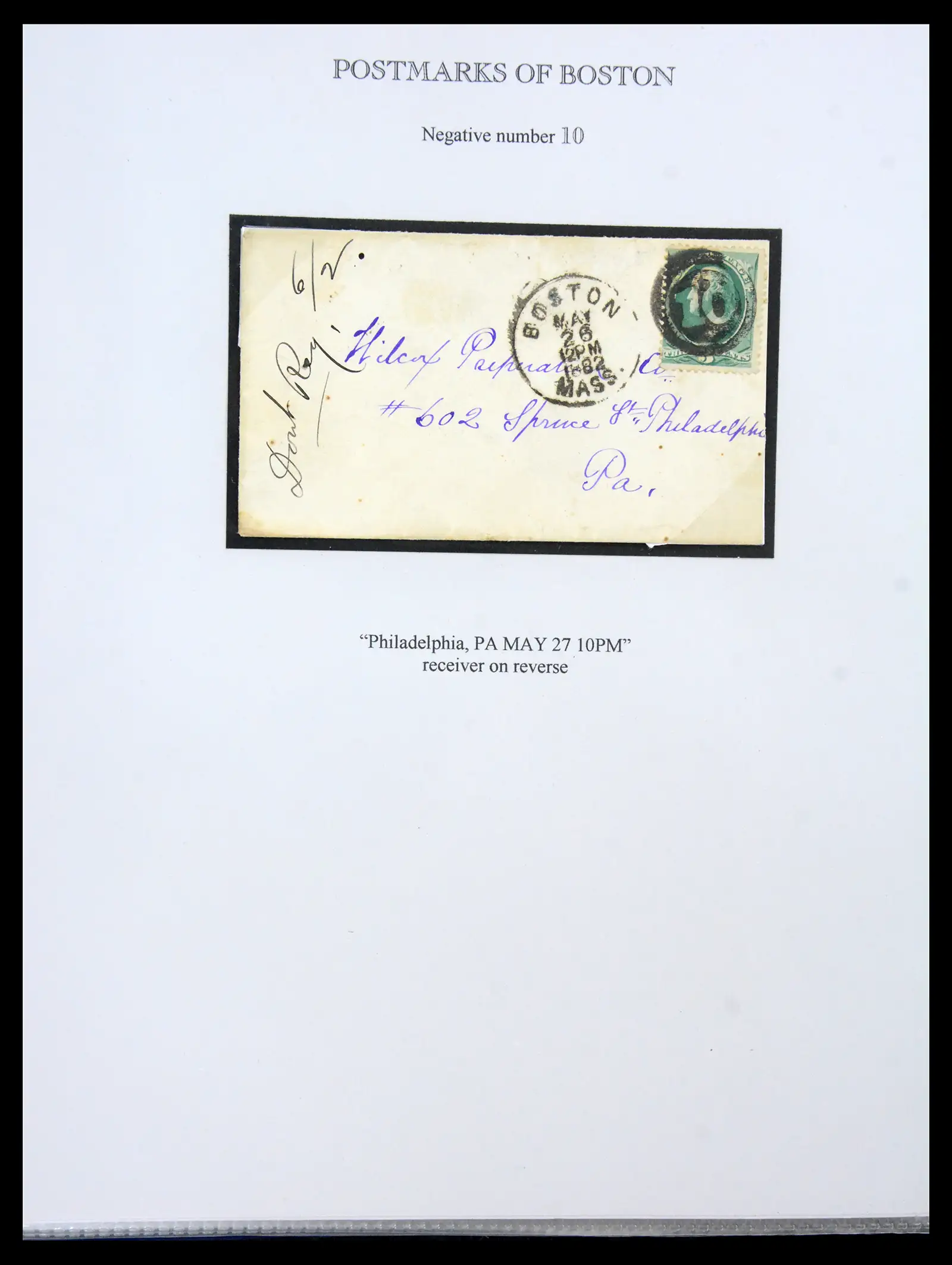 41190 0026 - Stamp collection 41190 USA cancellations 1875-1883.