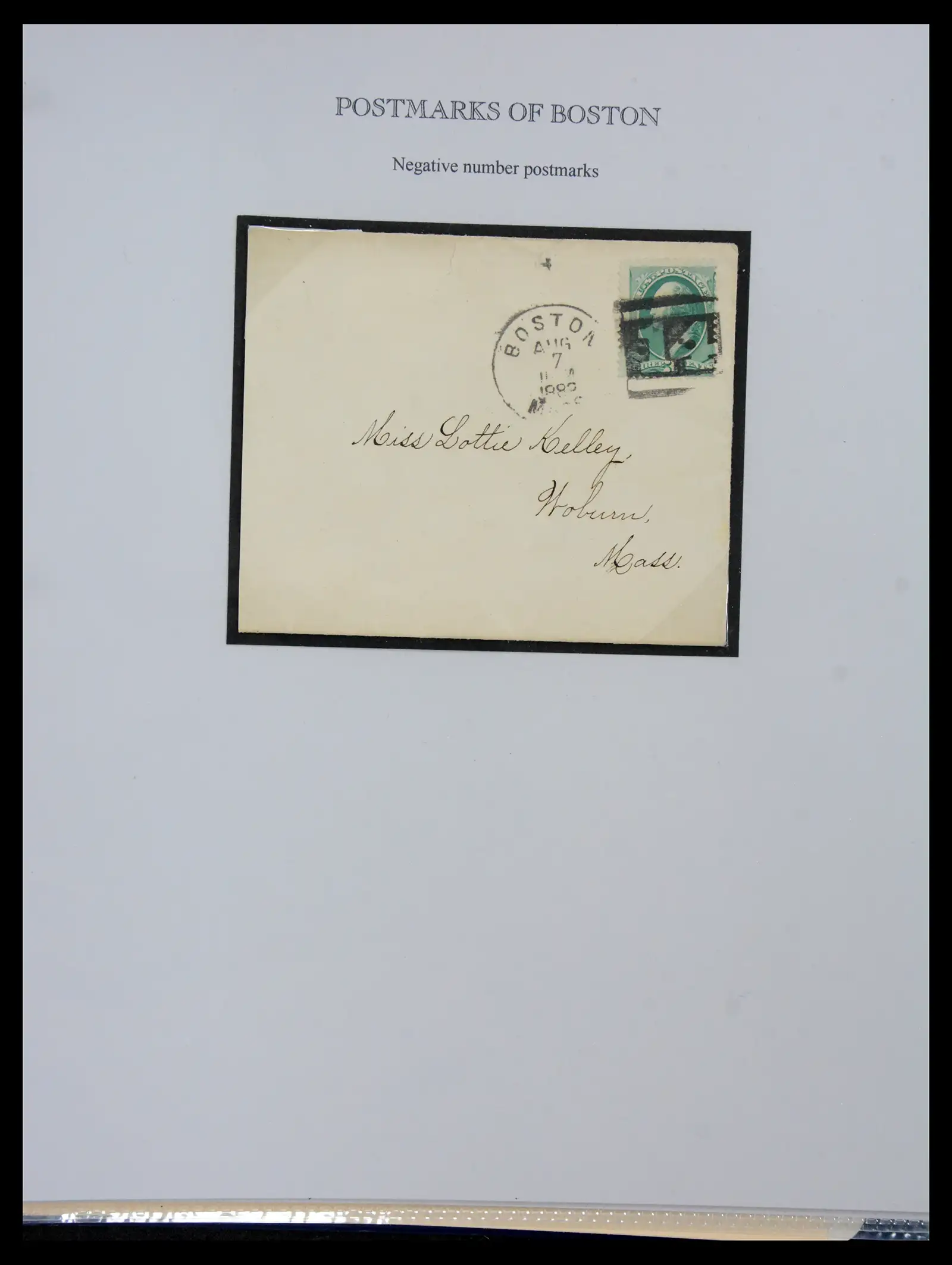 41190 0029 - Stamp collection 41190 USA cancellations 1875-1883.