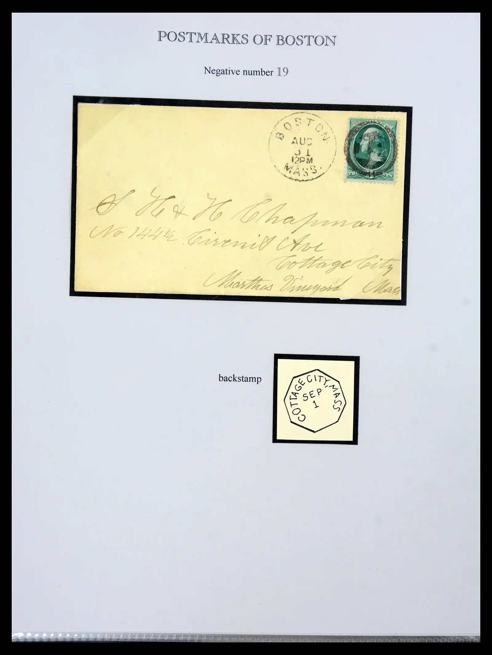 41190 0030 - Stamp collection 41190 USA cancellations 1875-1883.