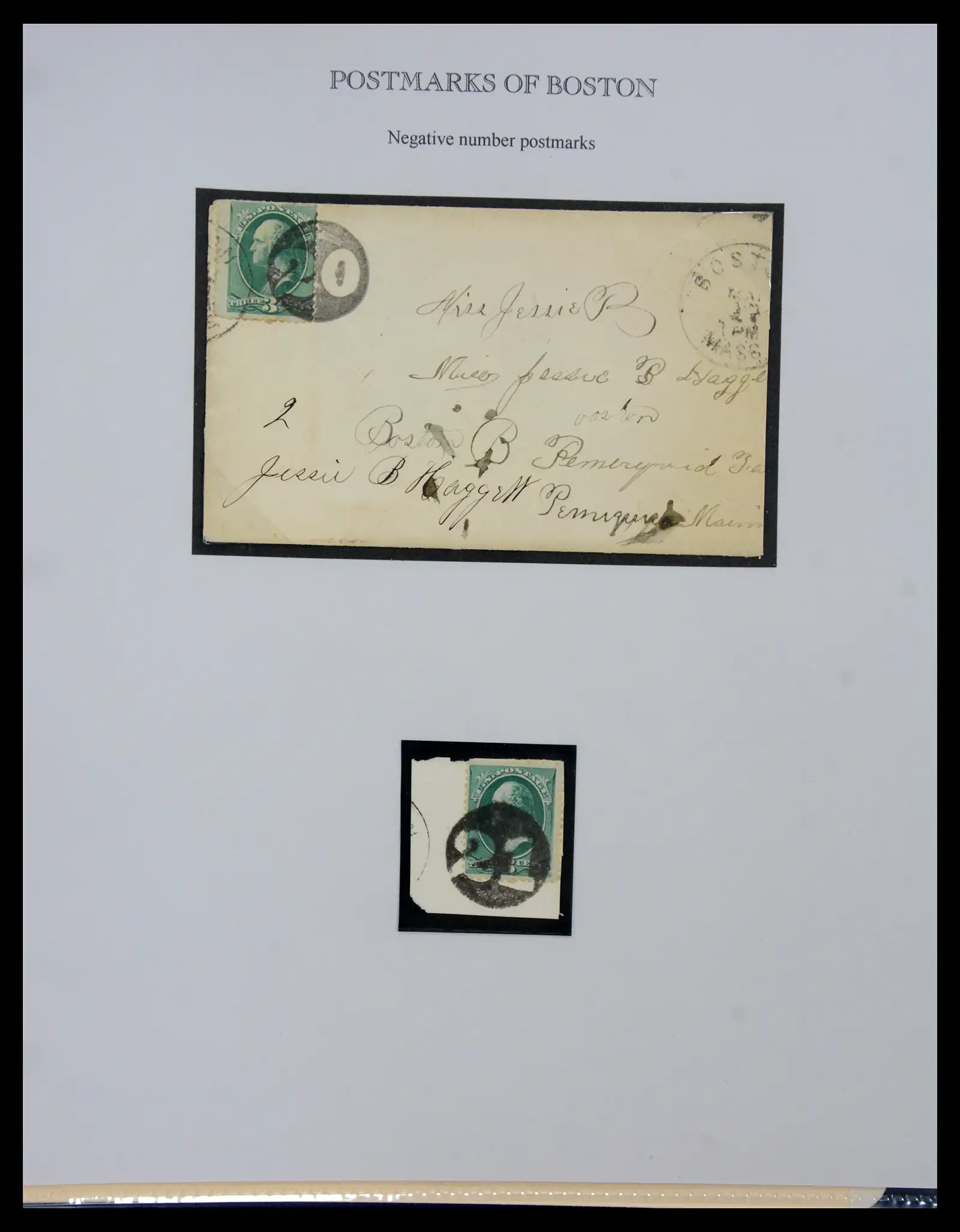 41190 0031 - Stamp collection 41190 USA cancellations 1875-1883.