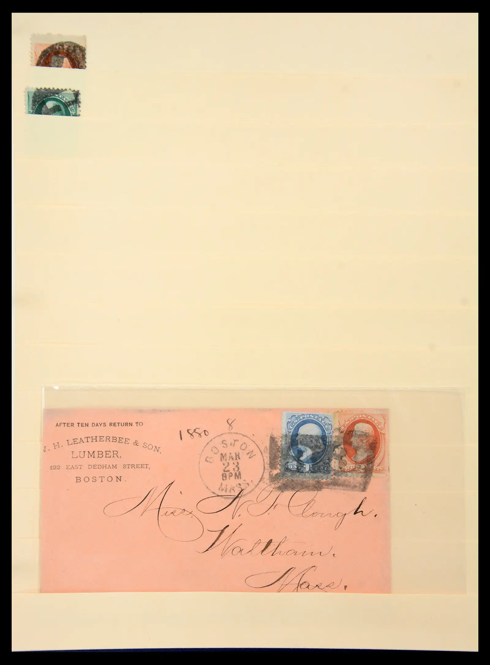 41190 0033 - Stamp collection 41190 USA cancellations 1875-1883.