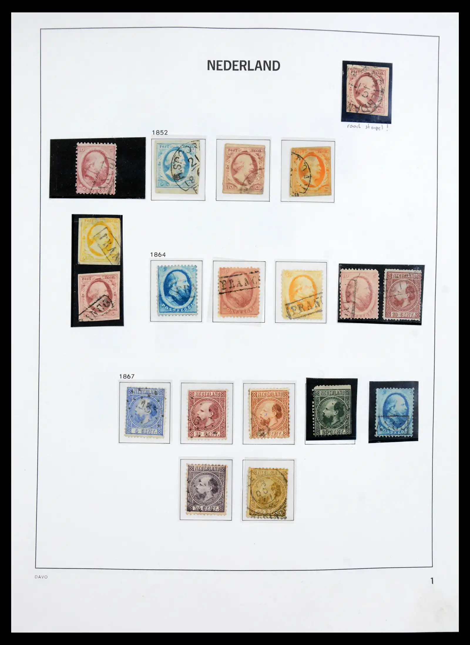 41191 0001 - Stamp collection 41191 Netherlands 1852-1984.