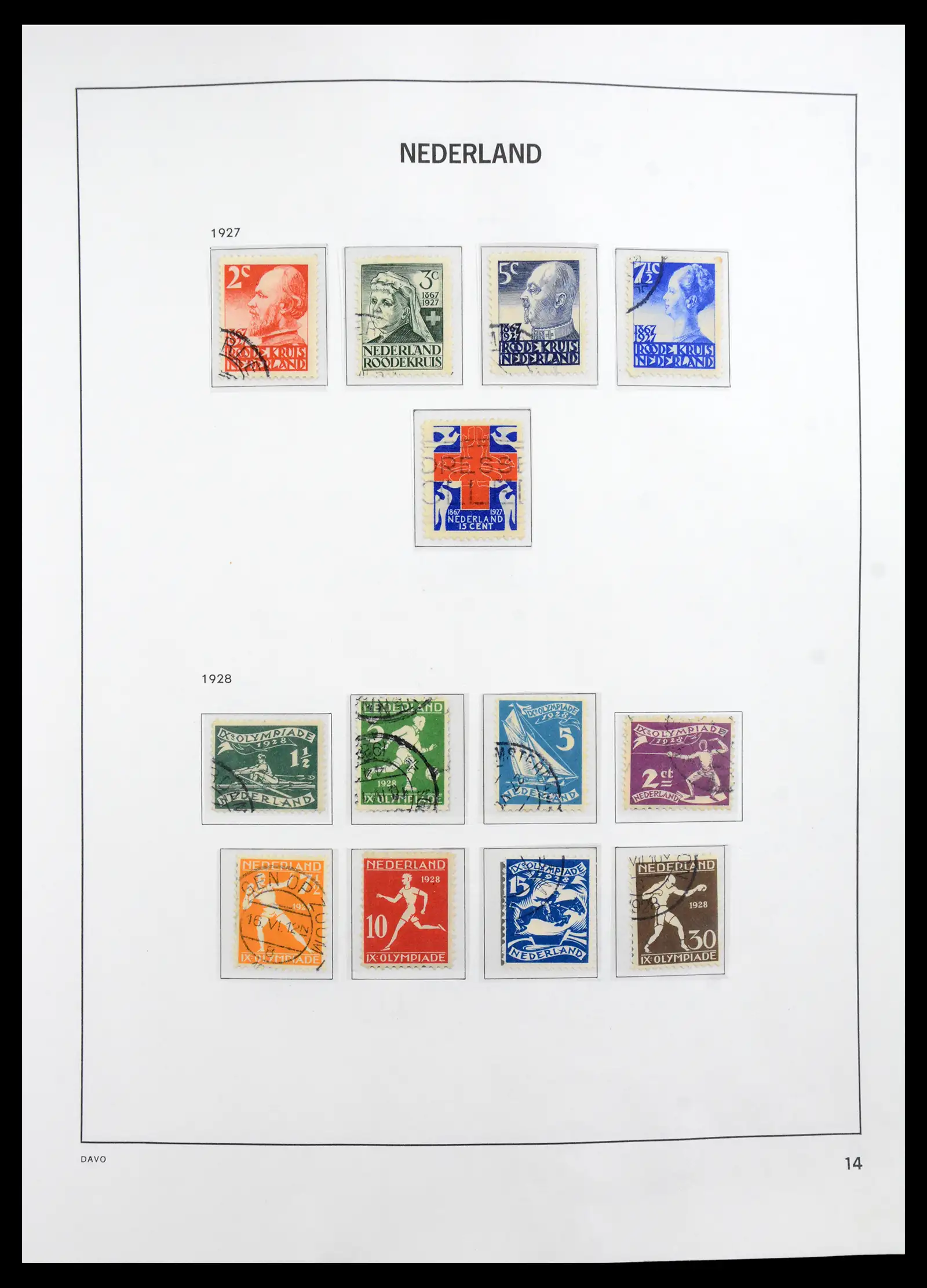 41191 0014 - Stamp collection 41191 Netherlands 1852-1984.