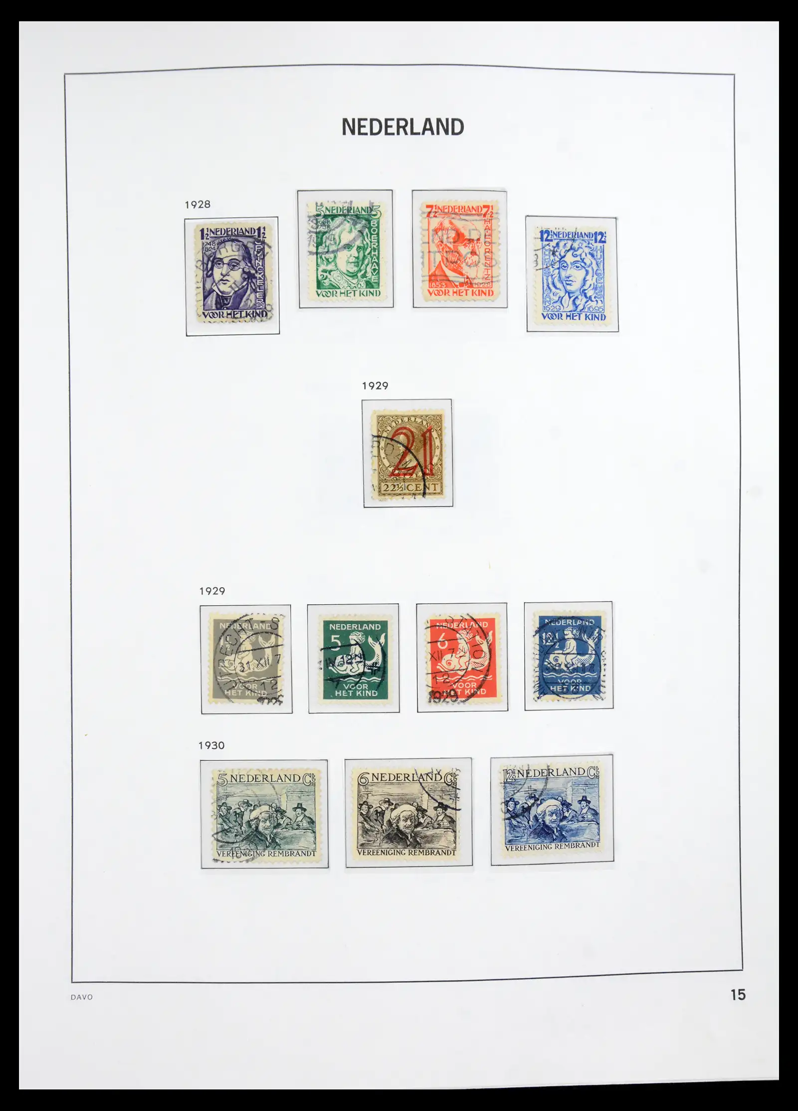 41191 0015 - Stamp collection 41191 Netherlands 1852-1984.