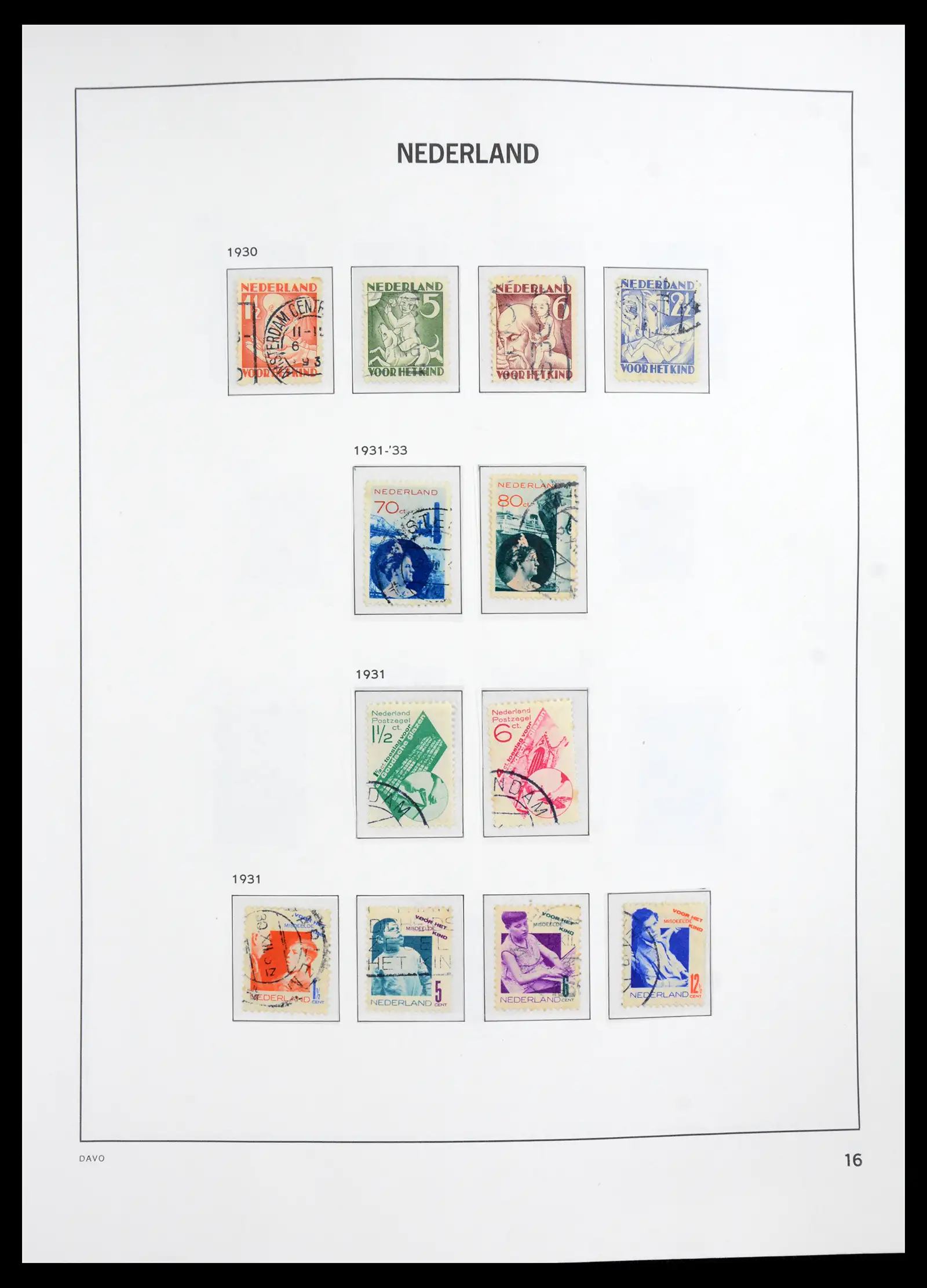 41191 0016 - Stamp collection 41191 Netherlands 1852-1984.