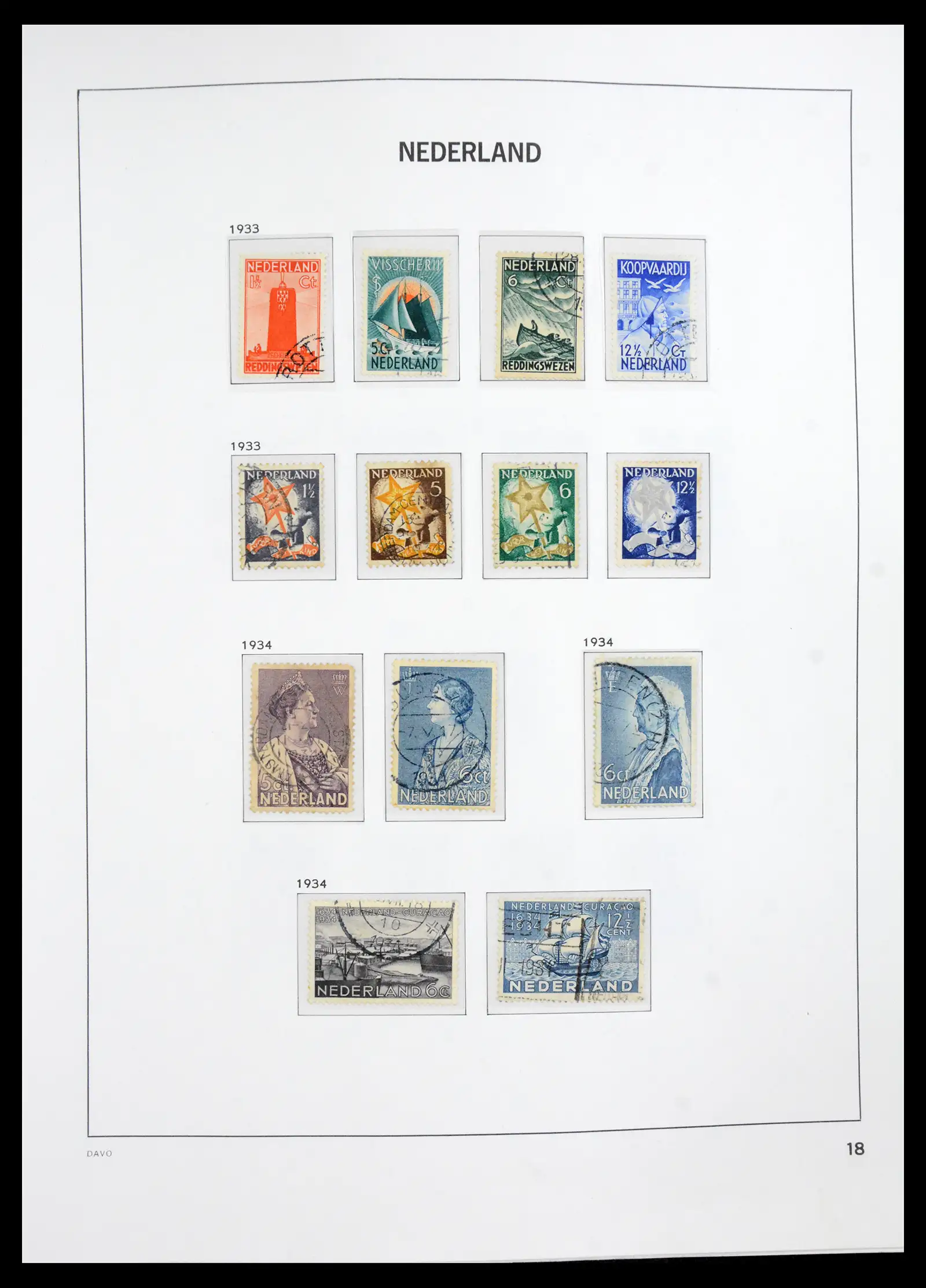 41191 0018 - Stamp collection 41191 Netherlands 1852-1984.