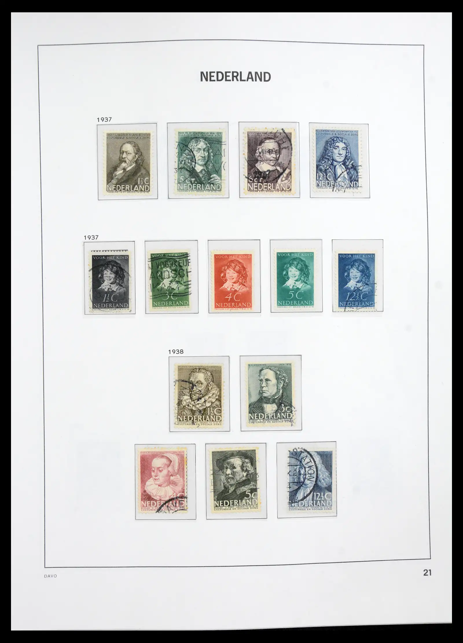 41191 0021 - Stamp collection 41191 Netherlands 1852-1984.