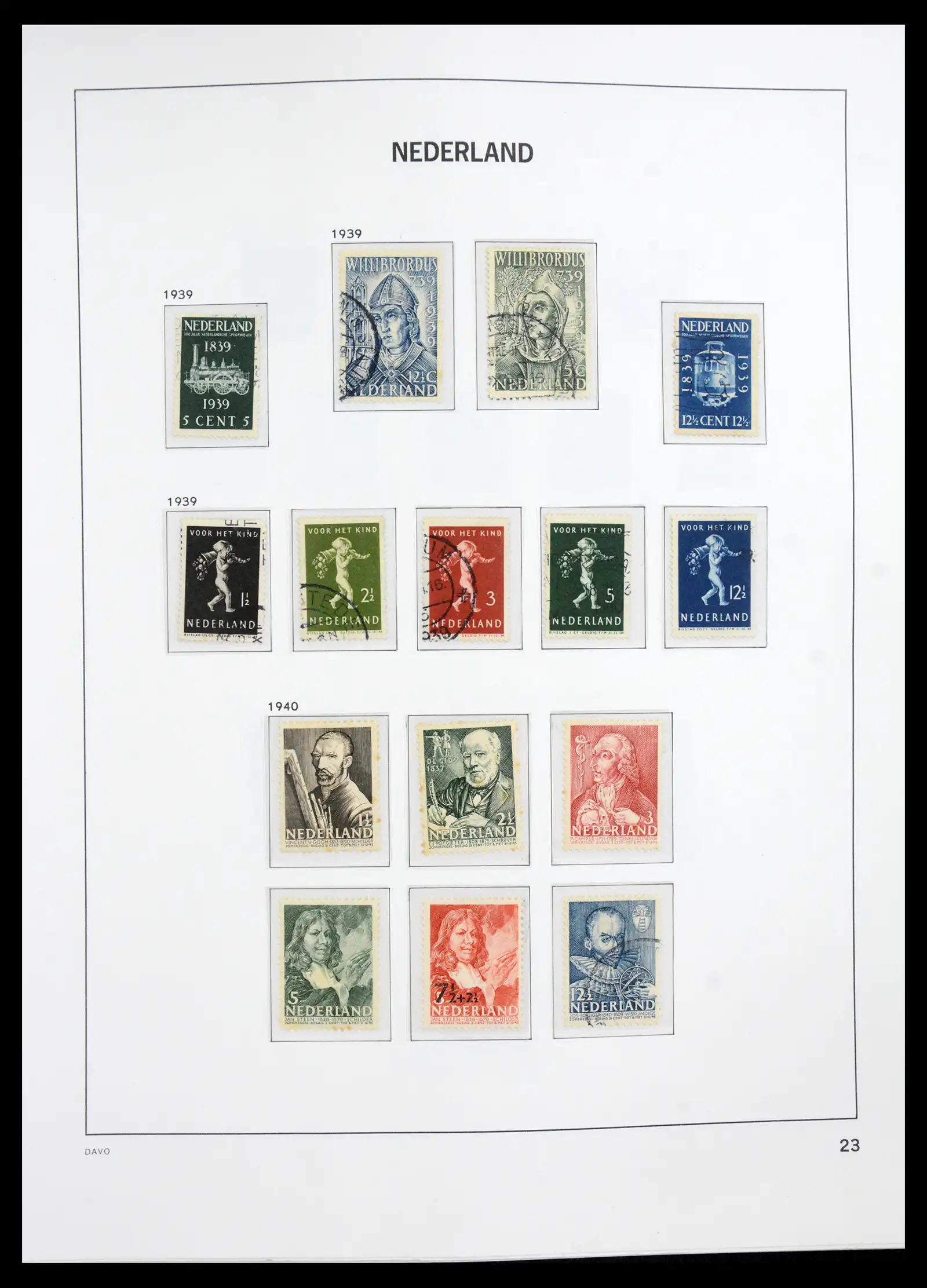 41191 0023 - Stamp collection 41191 Netherlands 1852-1984.