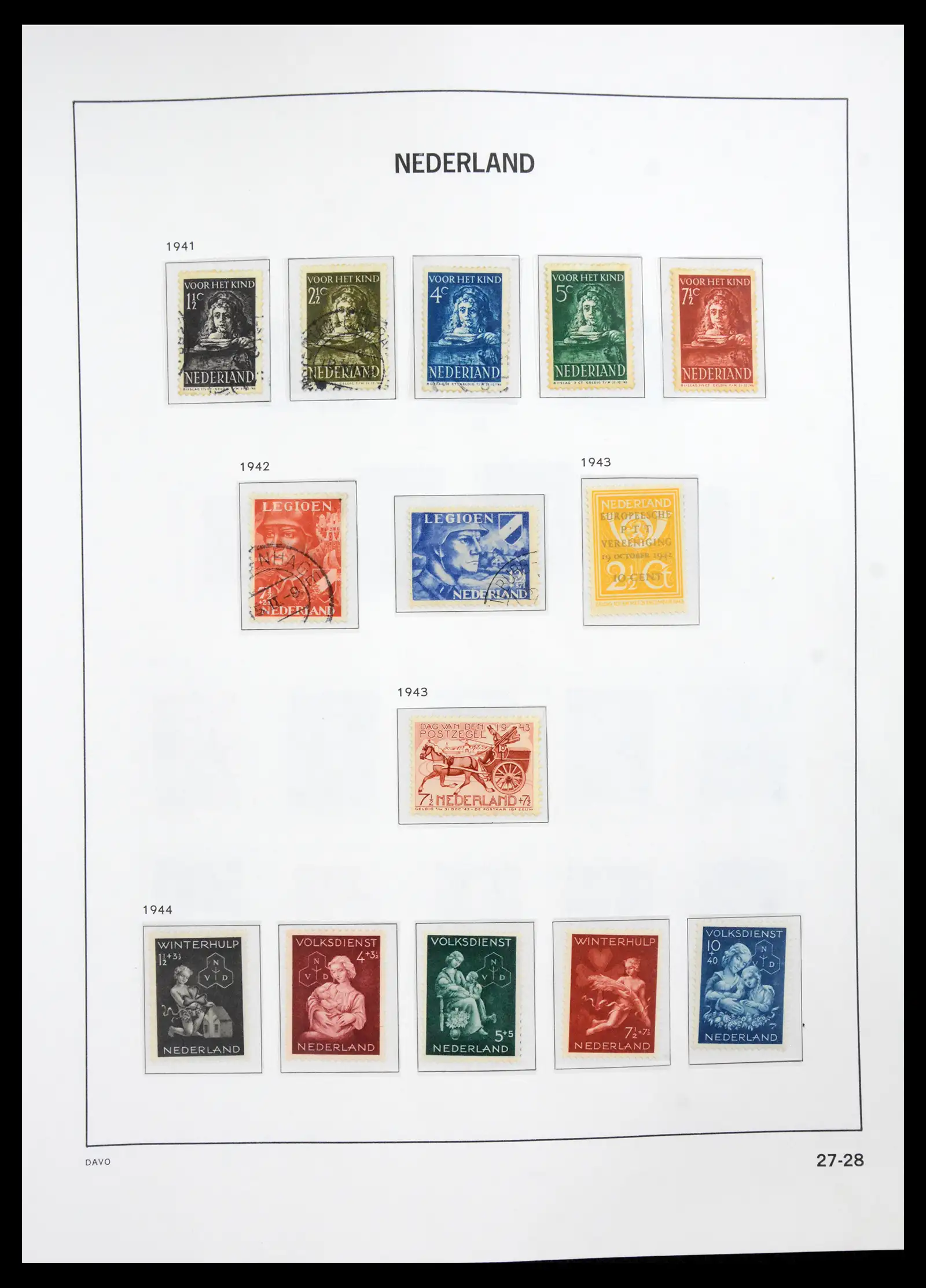41191 0027 - Stamp collection 41191 Netherlands 1852-1984.