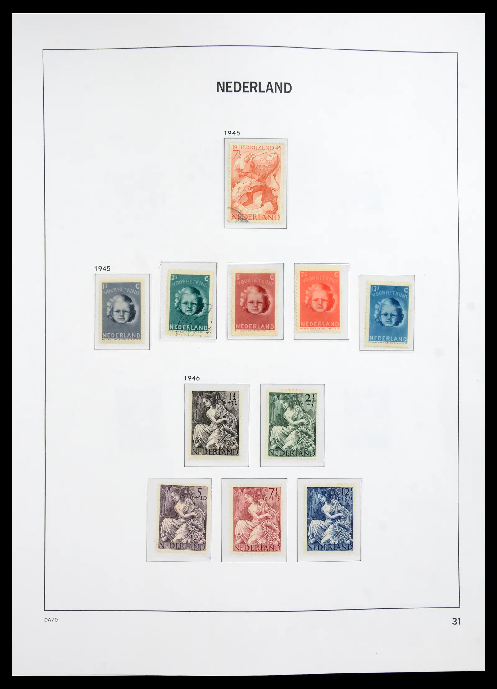 41191 0030 - Stamp collection 41191 Netherlands 1852-1984.