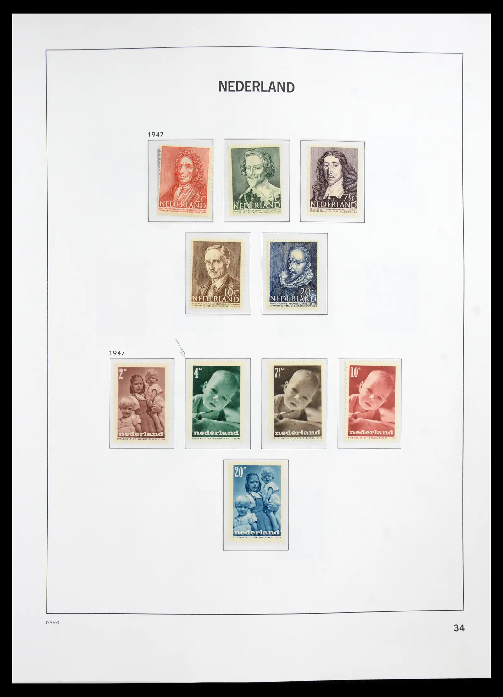41191 0033 - Stamp collection 41191 Netherlands 1852-1984.