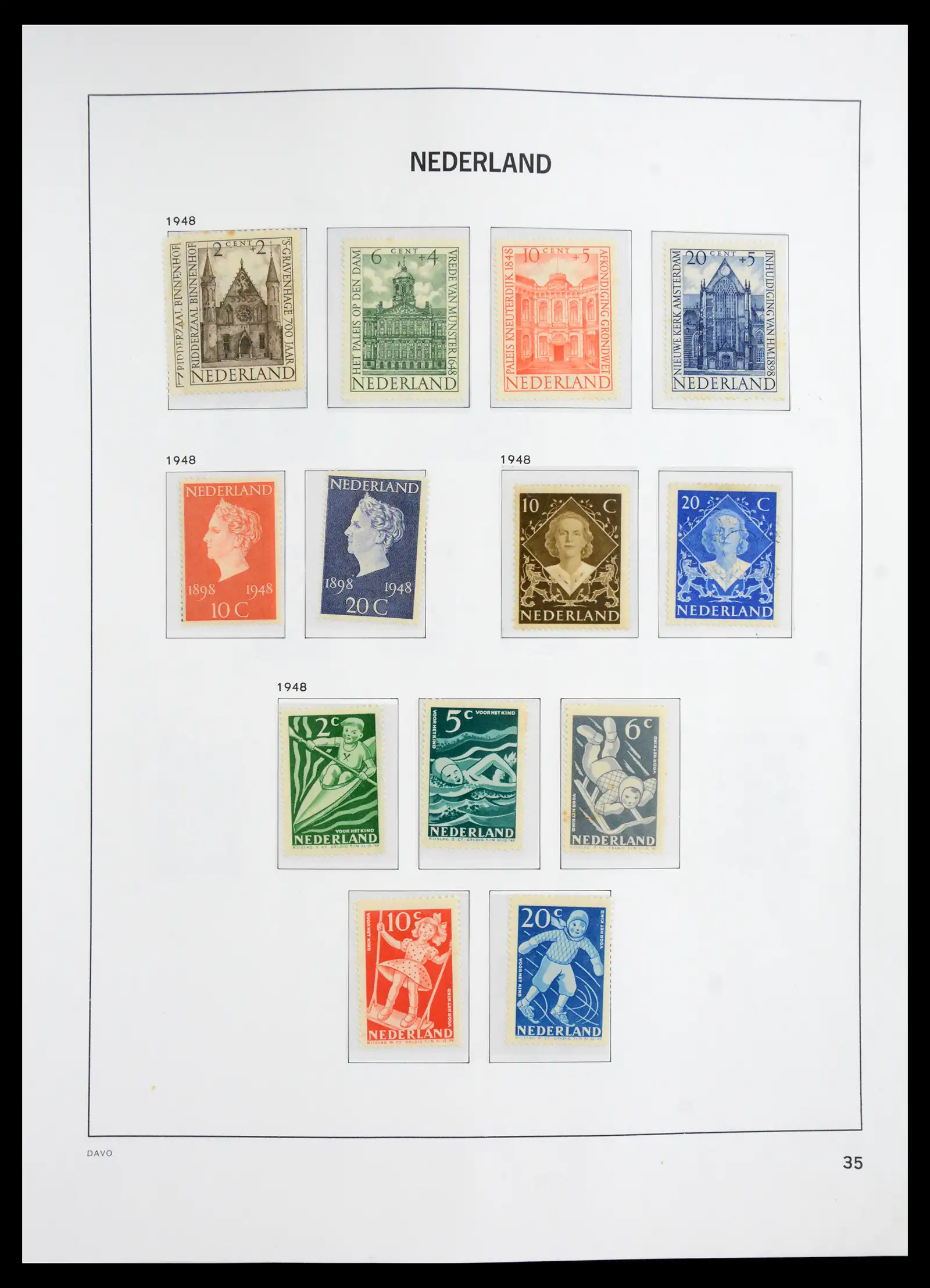 41191 0034 - Stamp collection 41191 Netherlands 1852-1984.