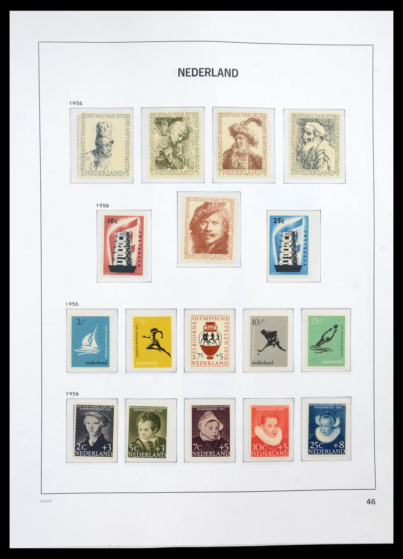 41191 0045 - Stamp collection 41191 Netherlands 1852-1984.