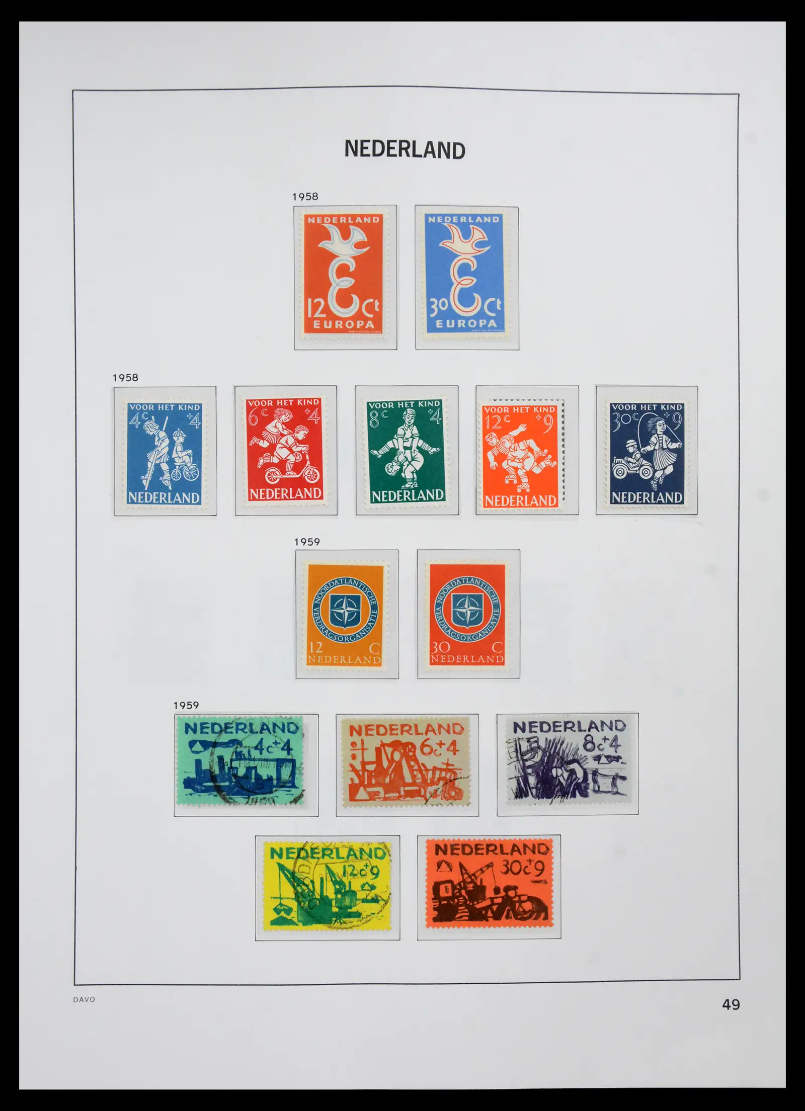41191 0048 - Stamp collection 41191 Netherlands 1852-1984.