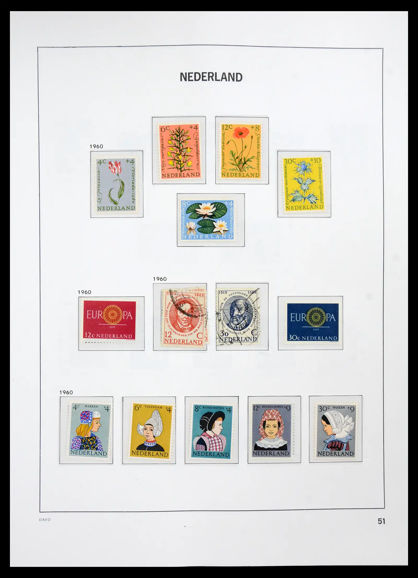 41191 0050 - Stamp collection 41191 Netherlands 1852-1984.