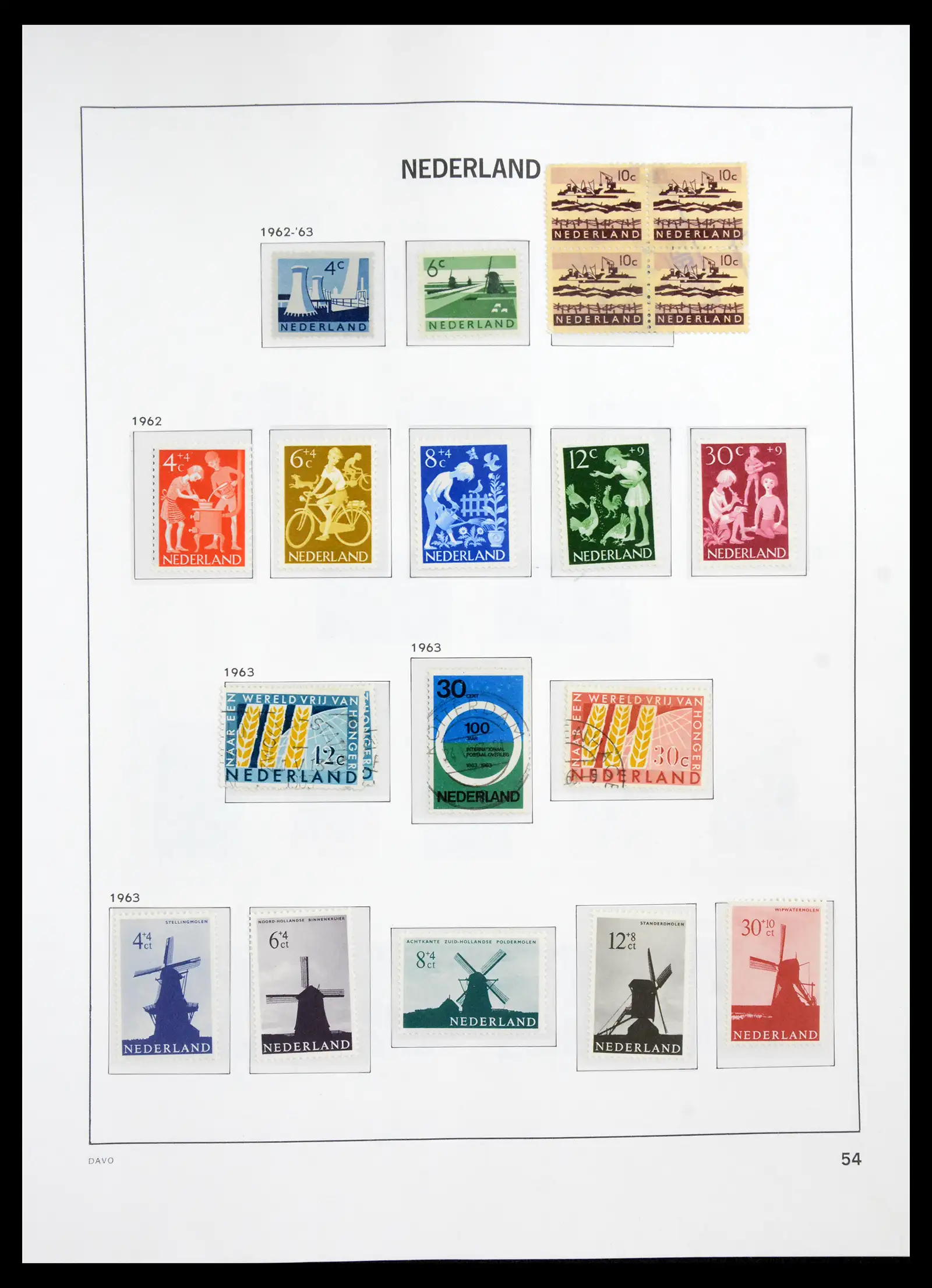 41191 0053 - Stamp collection 41191 Netherlands 1852-1984.