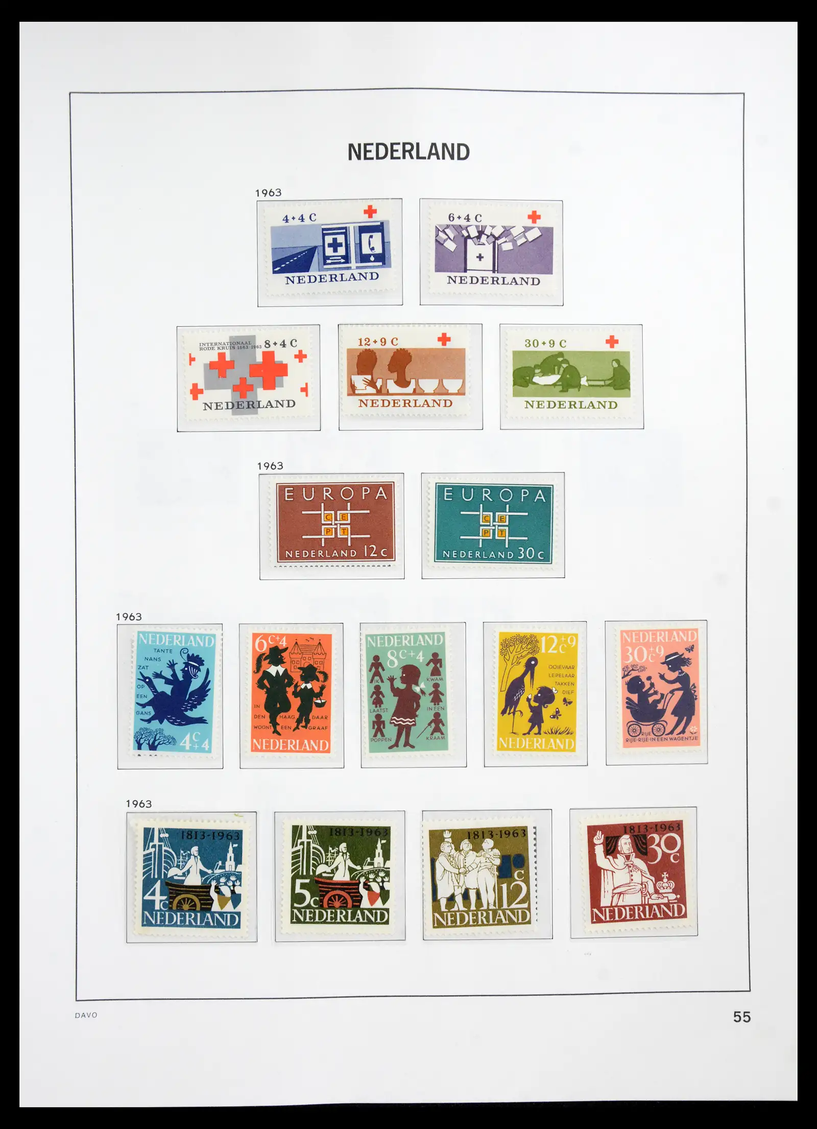 41191 0054 - Stamp collection 41191 Netherlands 1852-1984.