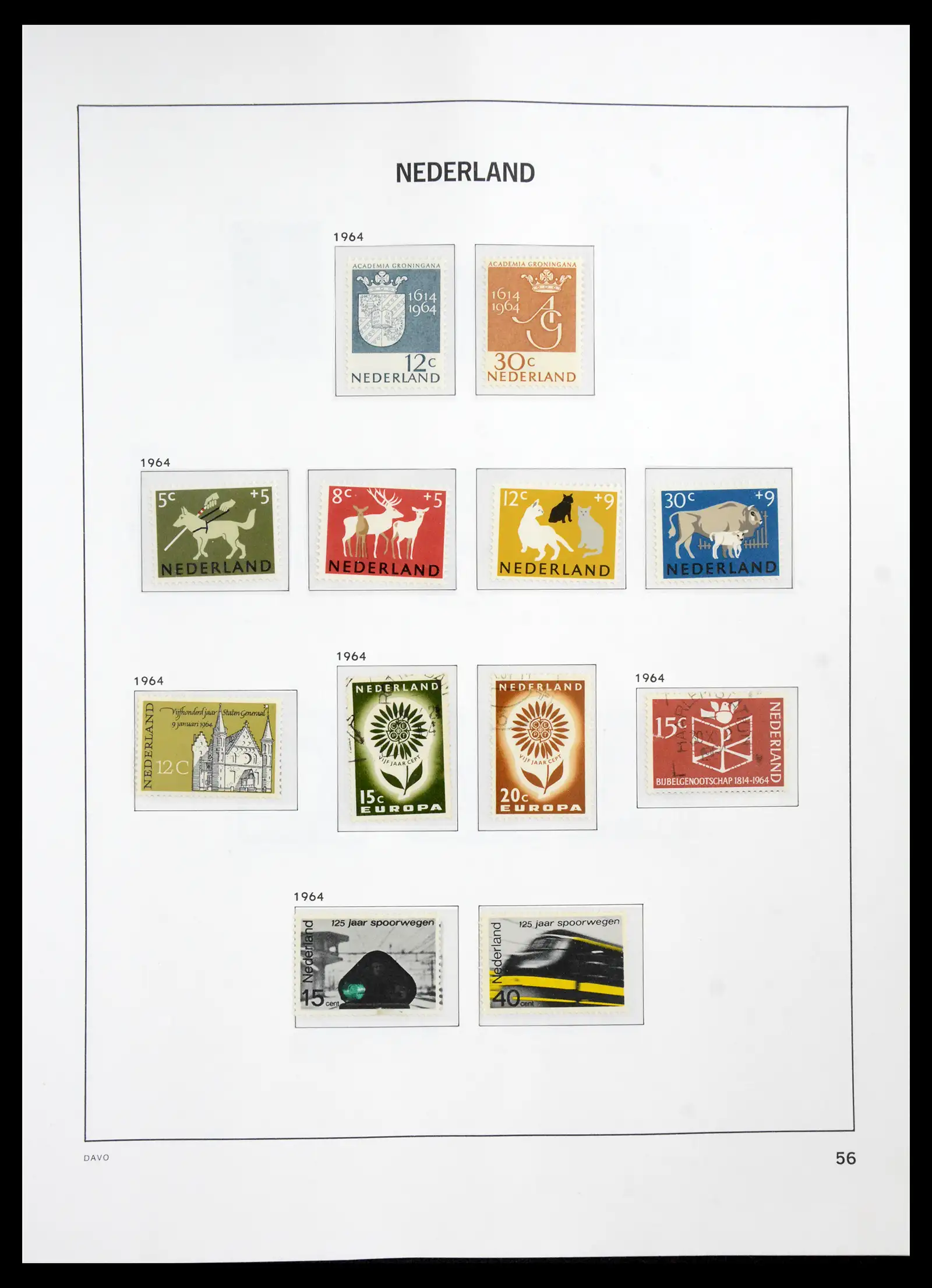 41191 0055 - Stamp collection 41191 Netherlands 1852-1984.