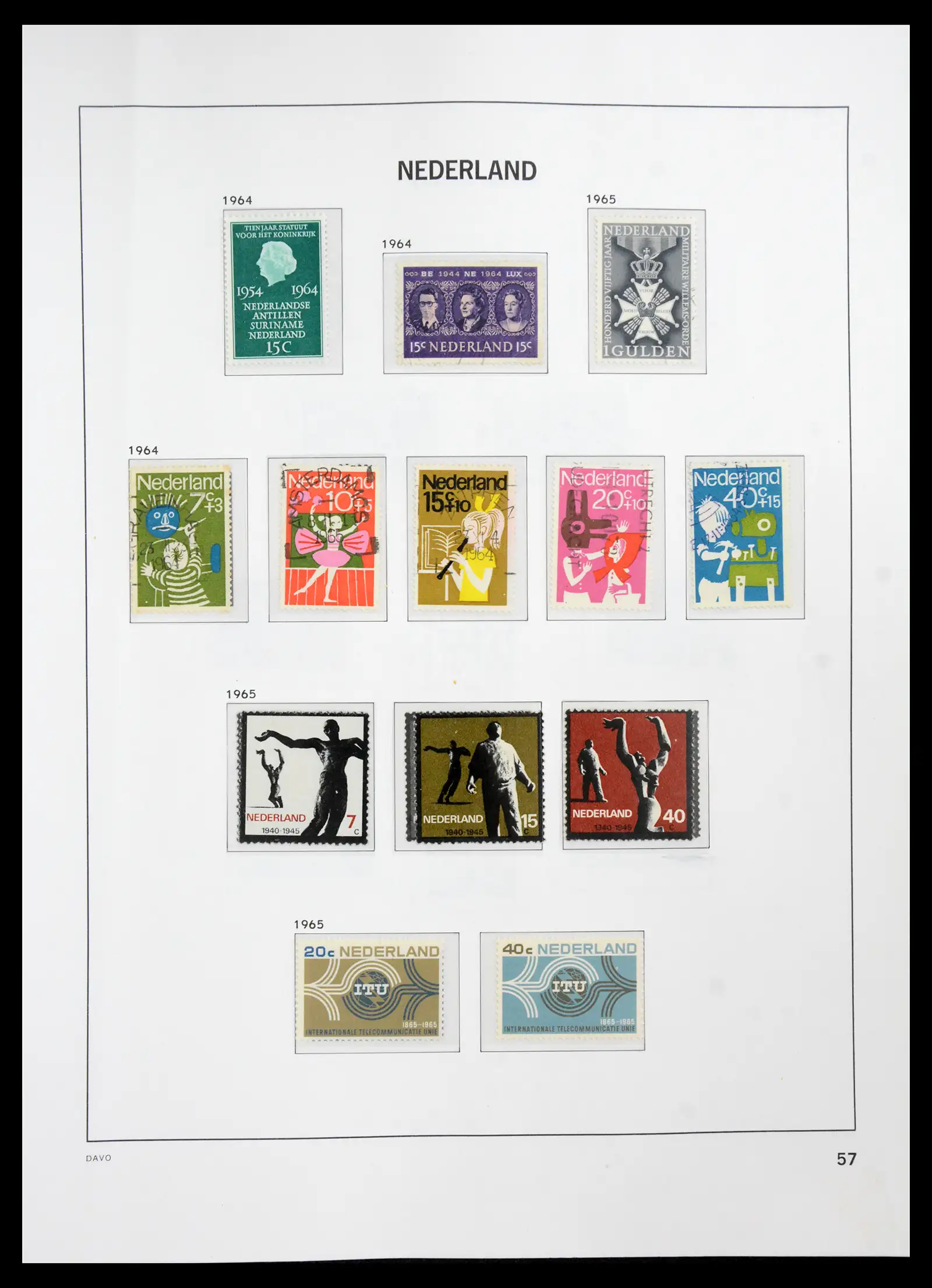 41191 0056 - Stamp collection 41191 Netherlands 1852-1984.