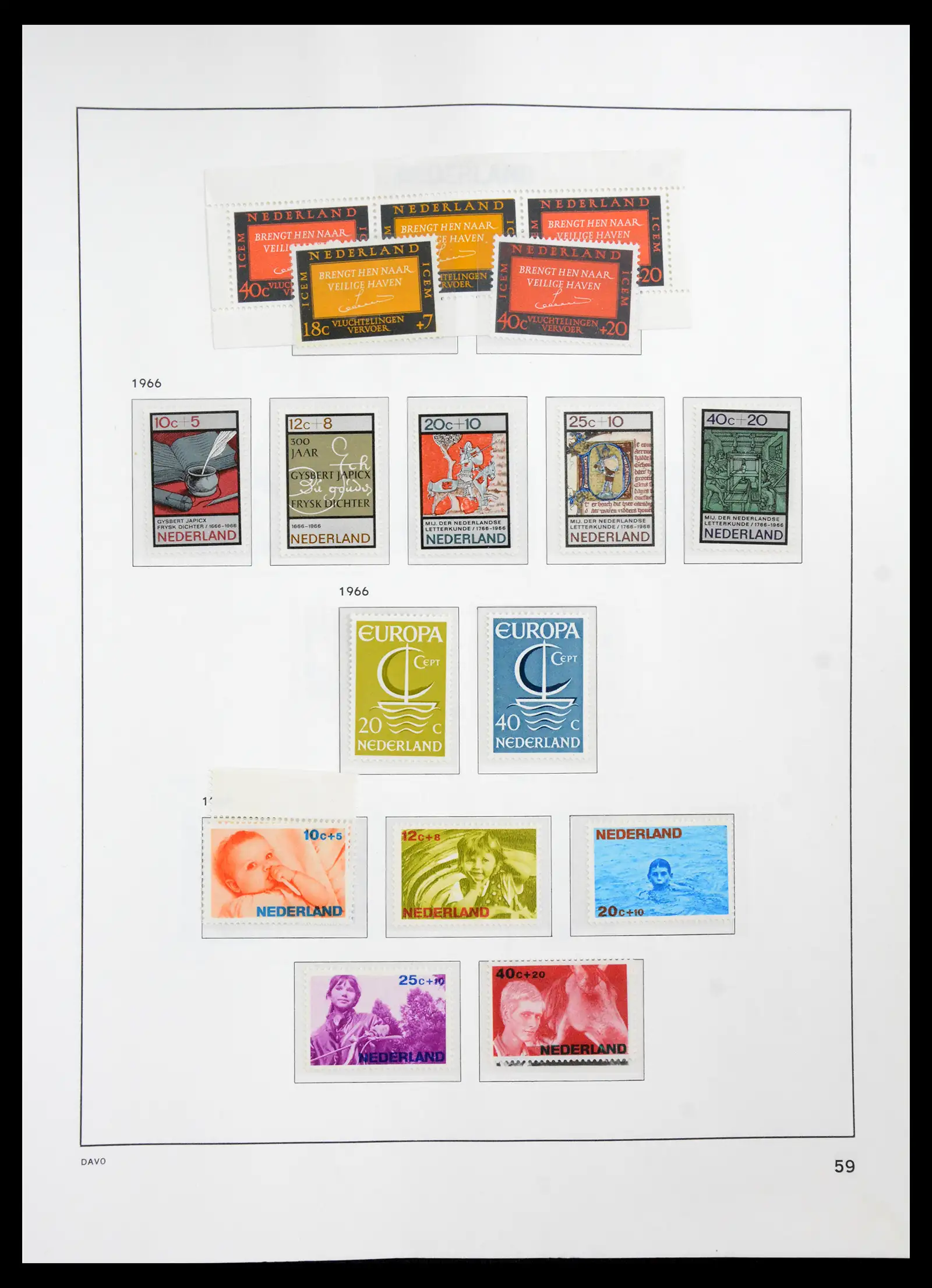 41191 0058 - Stamp collection 41191 Netherlands 1852-1984.