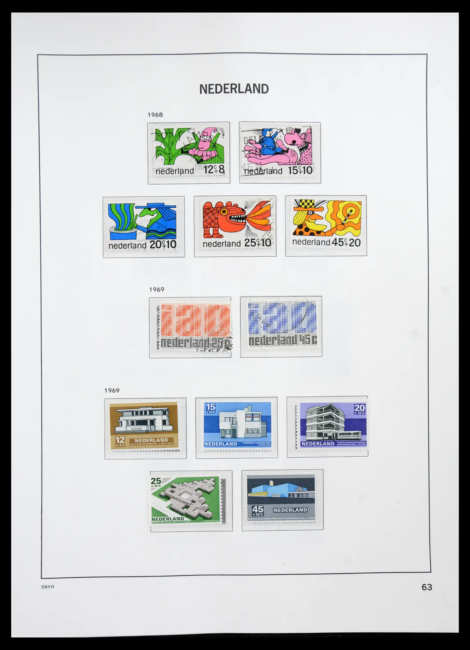 41191 0062 - Stamp collection 41191 Netherlands 1852-1984.