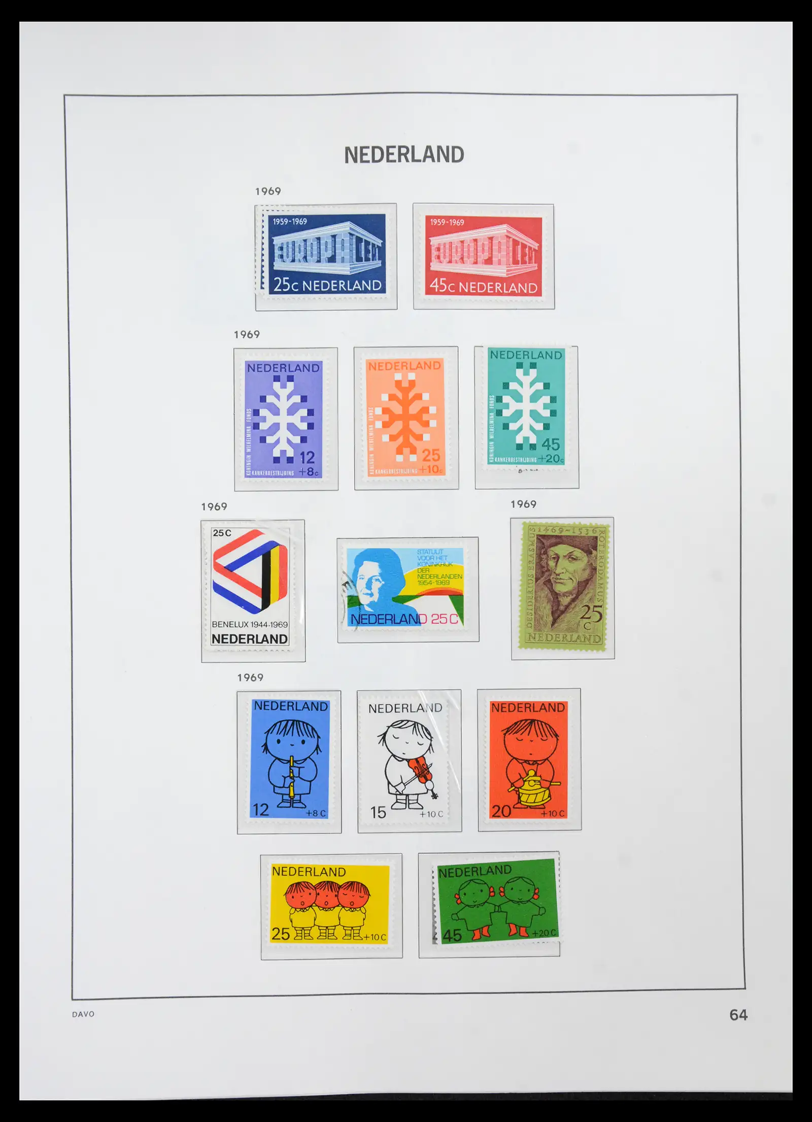 41191 0063 - Stamp collection 41191 Netherlands 1852-1984.
