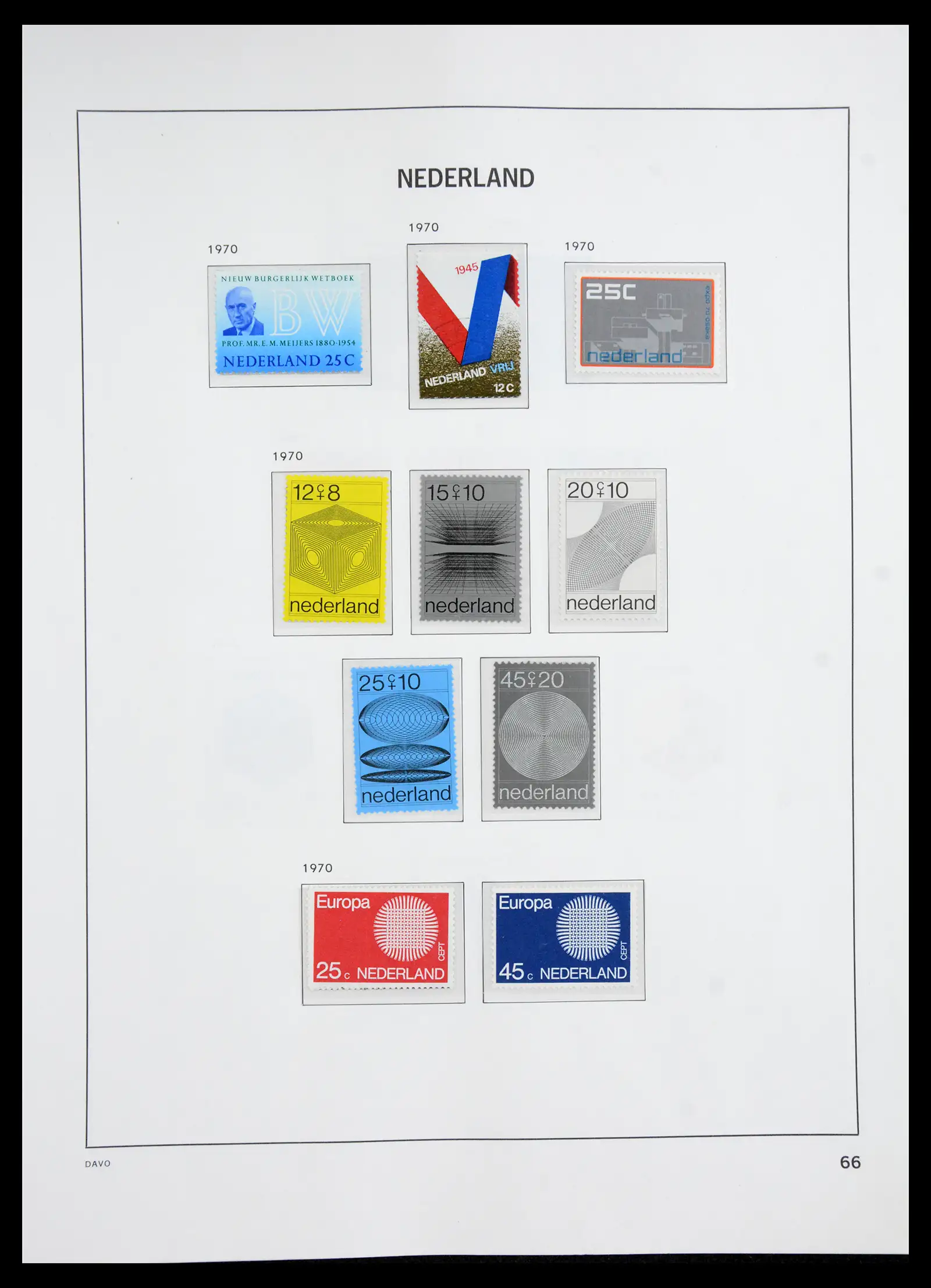 41191 0064 - Stamp collection 41191 Netherlands 1852-1984.