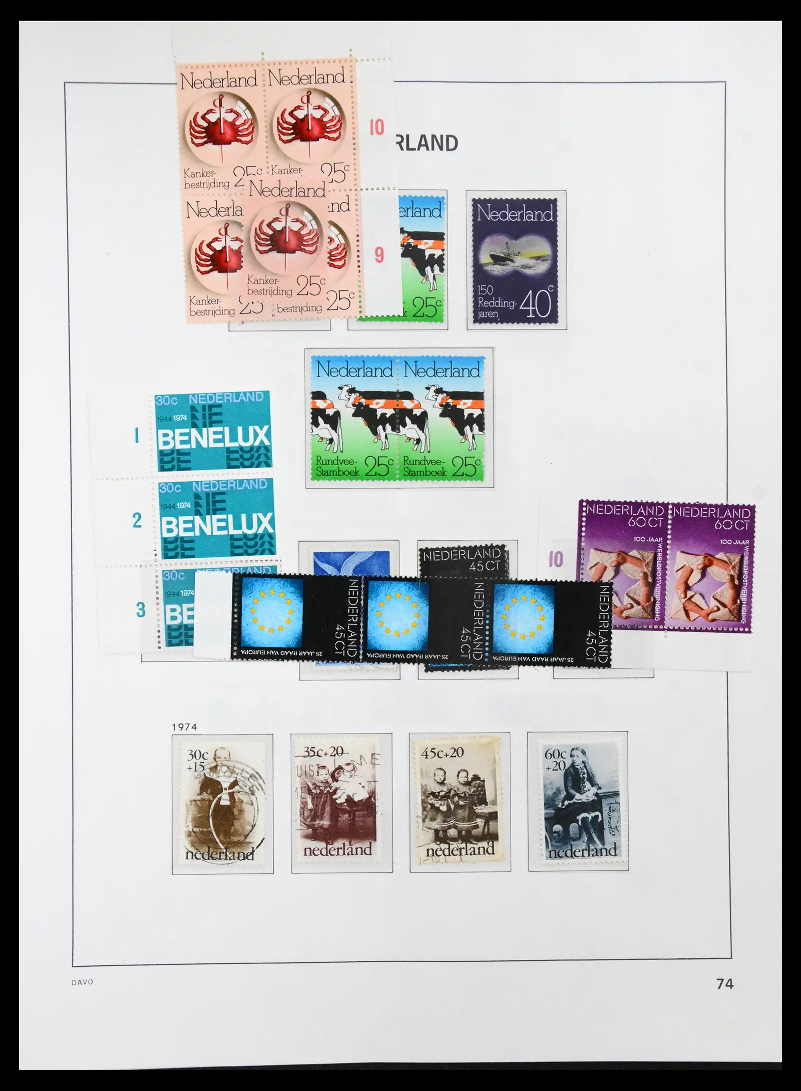 41191 0072 - Stamp collection 41191 Netherlands 1852-1984.