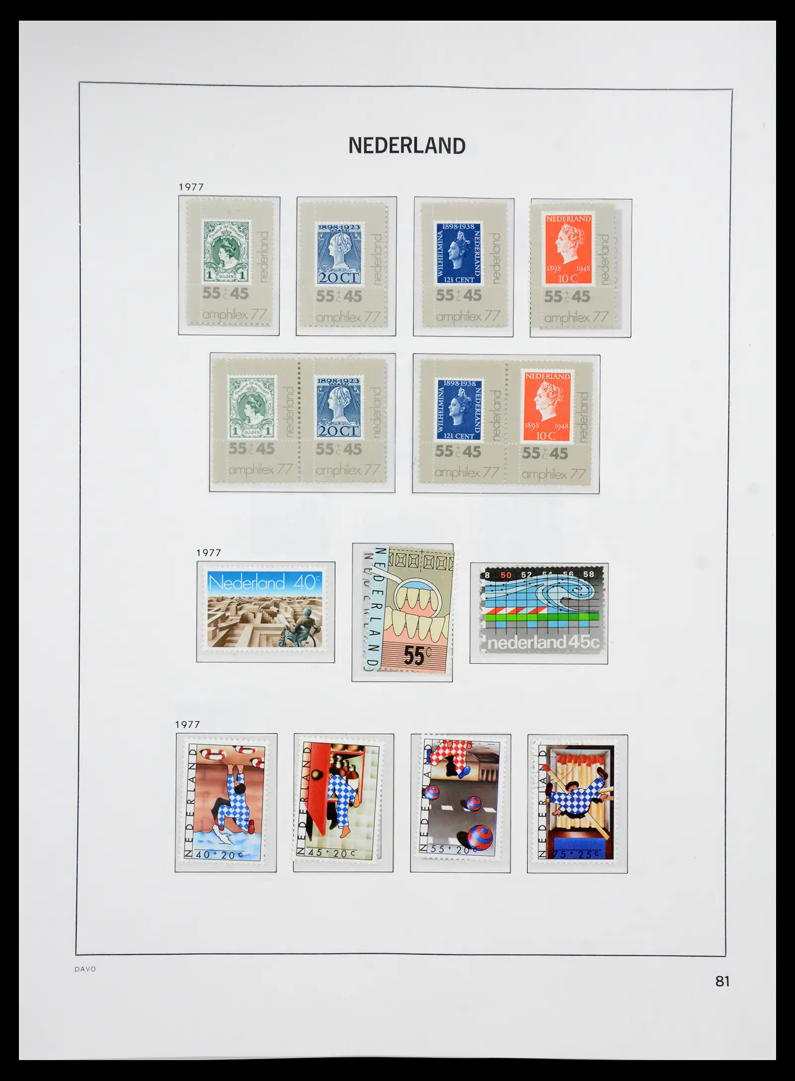 41191 0080 - Stamp collection 41191 Netherlands 1852-1984.