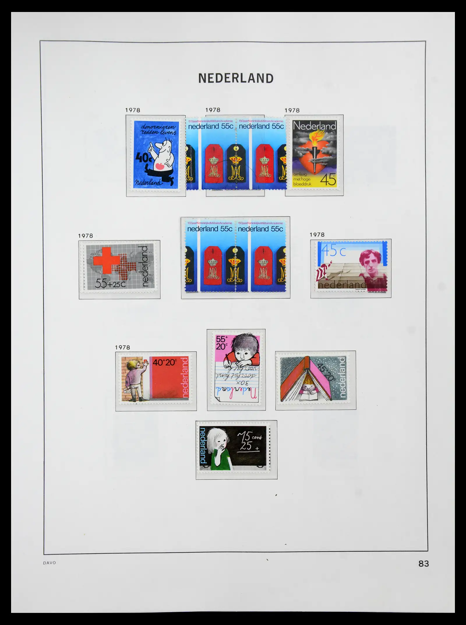 41191 0082 - Stamp collection 41191 Netherlands 1852-1984.