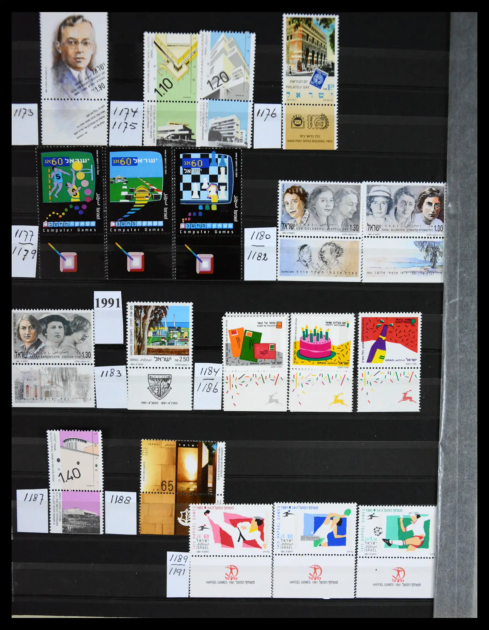 41192 0019 - Postzegelverzameling 41192 Israël complete 1984-2015.
