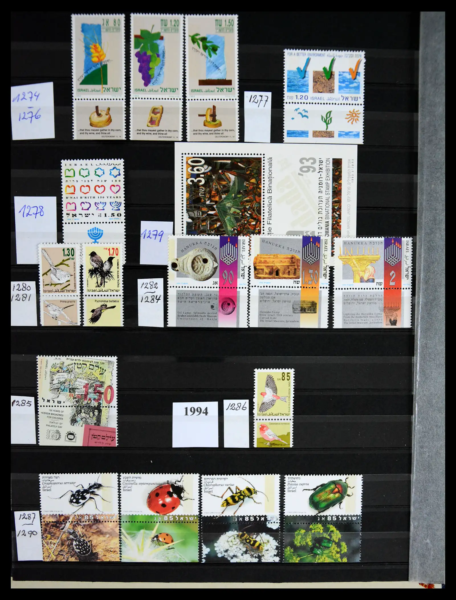 41192 0025 - Postzegelverzameling 41192 Israel complete 1984-2015.