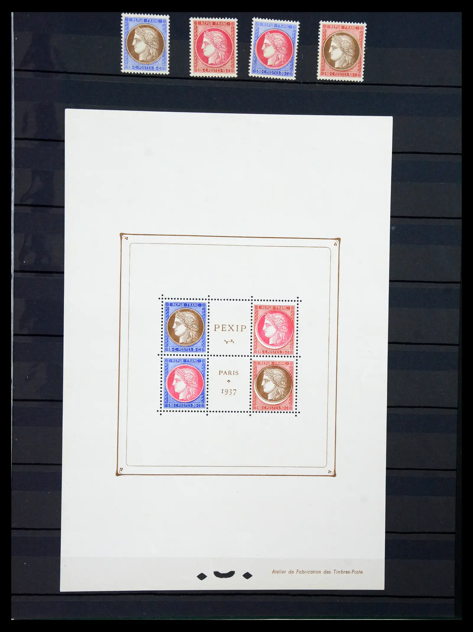 41200 0021 - Stamp collection 41200 France supercollection 1849-1937.