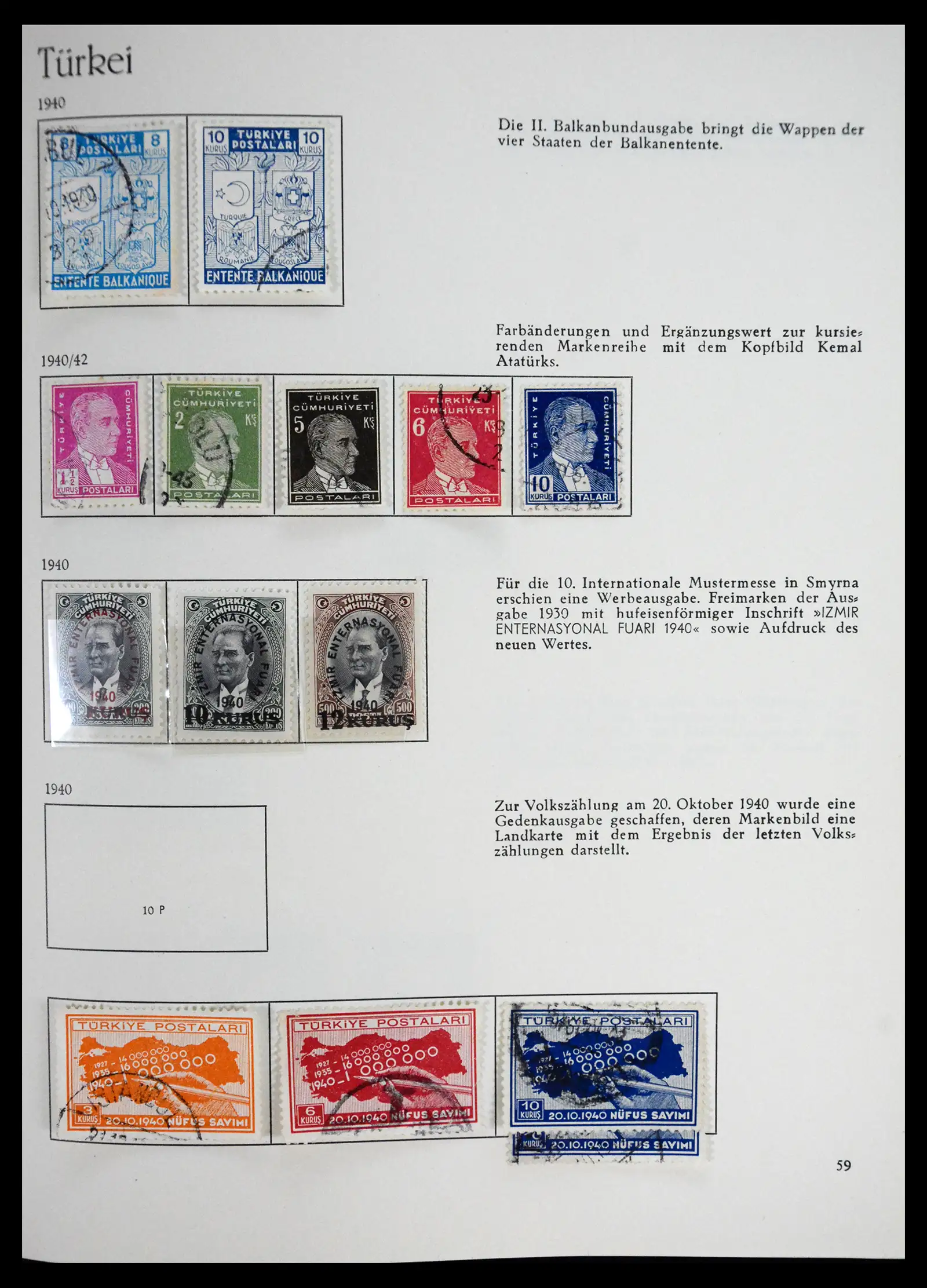 41206 0050 - Stamp collection 41206 Turkey 1863-1959.