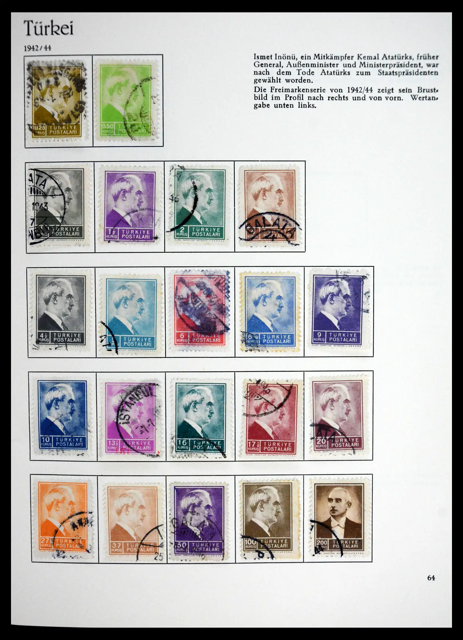 41206 0054 - Stamp collection 41206 Turkey 1863-1959.