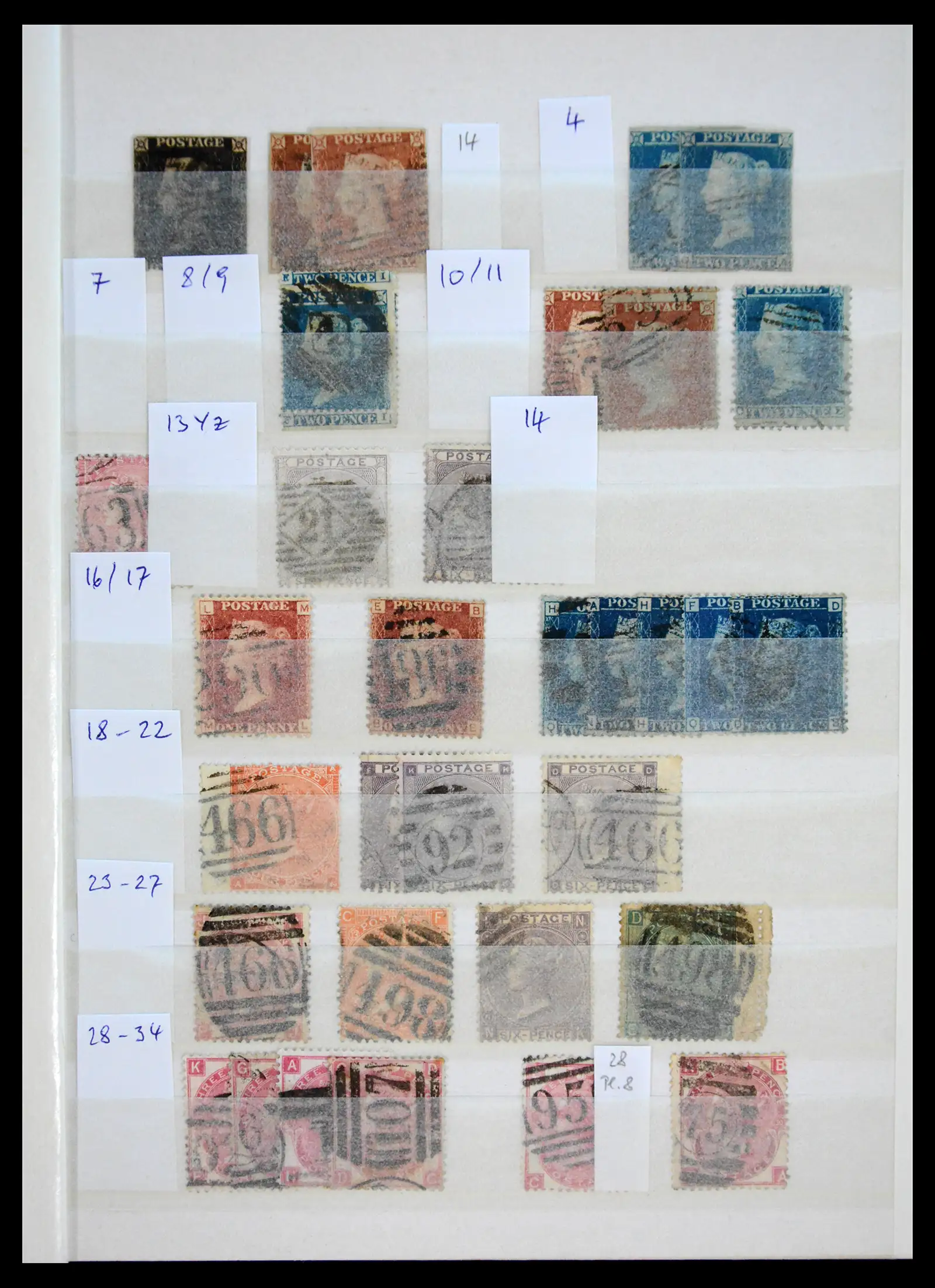 41207 0001 - Stamp collection 41207 Great Britain 1840-1937.